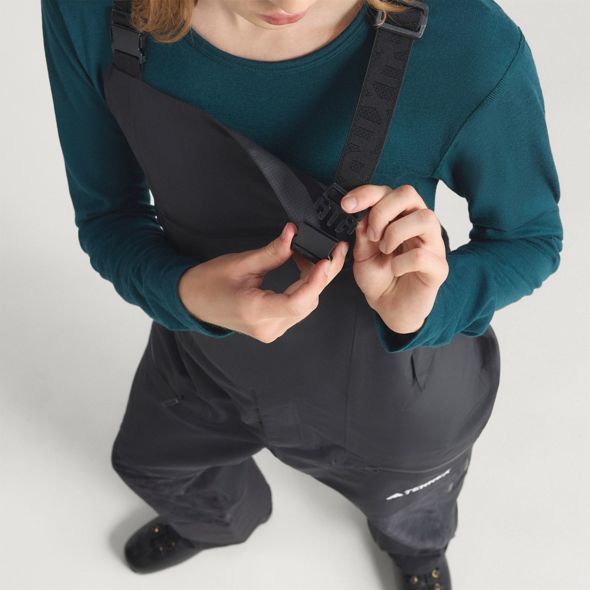 Pantaloni Cu Bretele Terrex Xperior Hybrid PRIMEKNIT CLIMAPROOF+