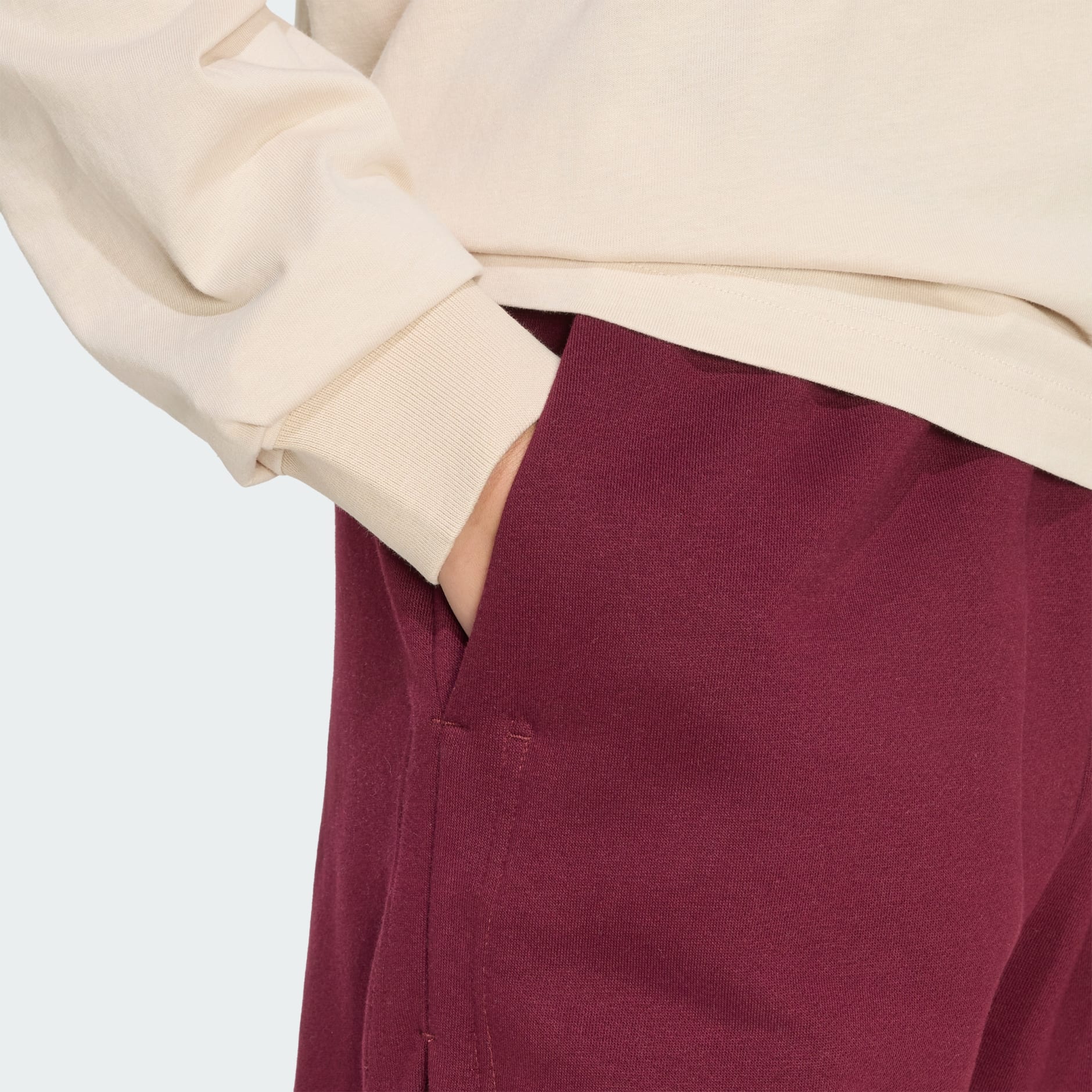 Pantaloni scurți lejeri din fleece Studio cu 3 dungi