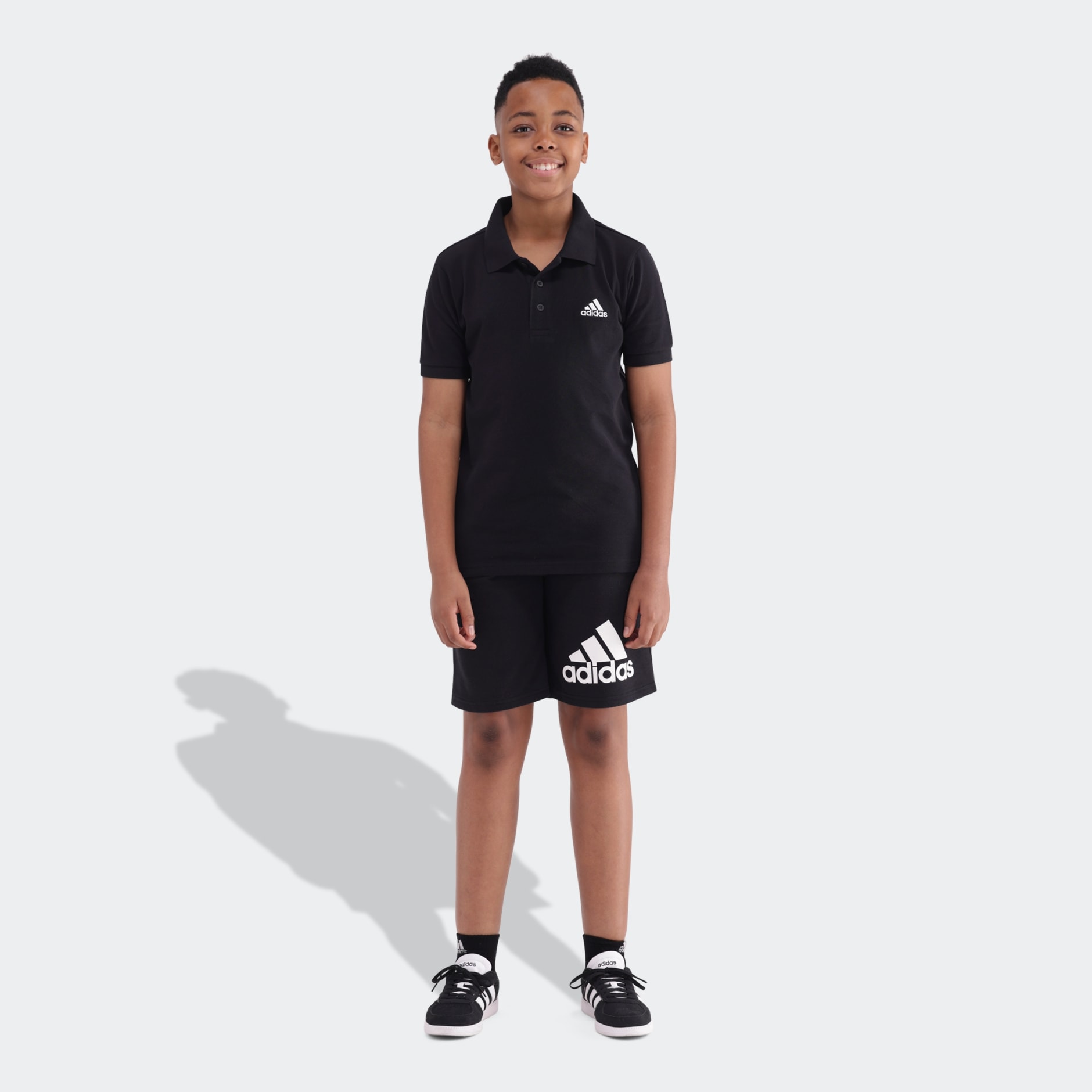 Clothing Essentials Pique Small Logo Polo Shirt Black adidas South Africa