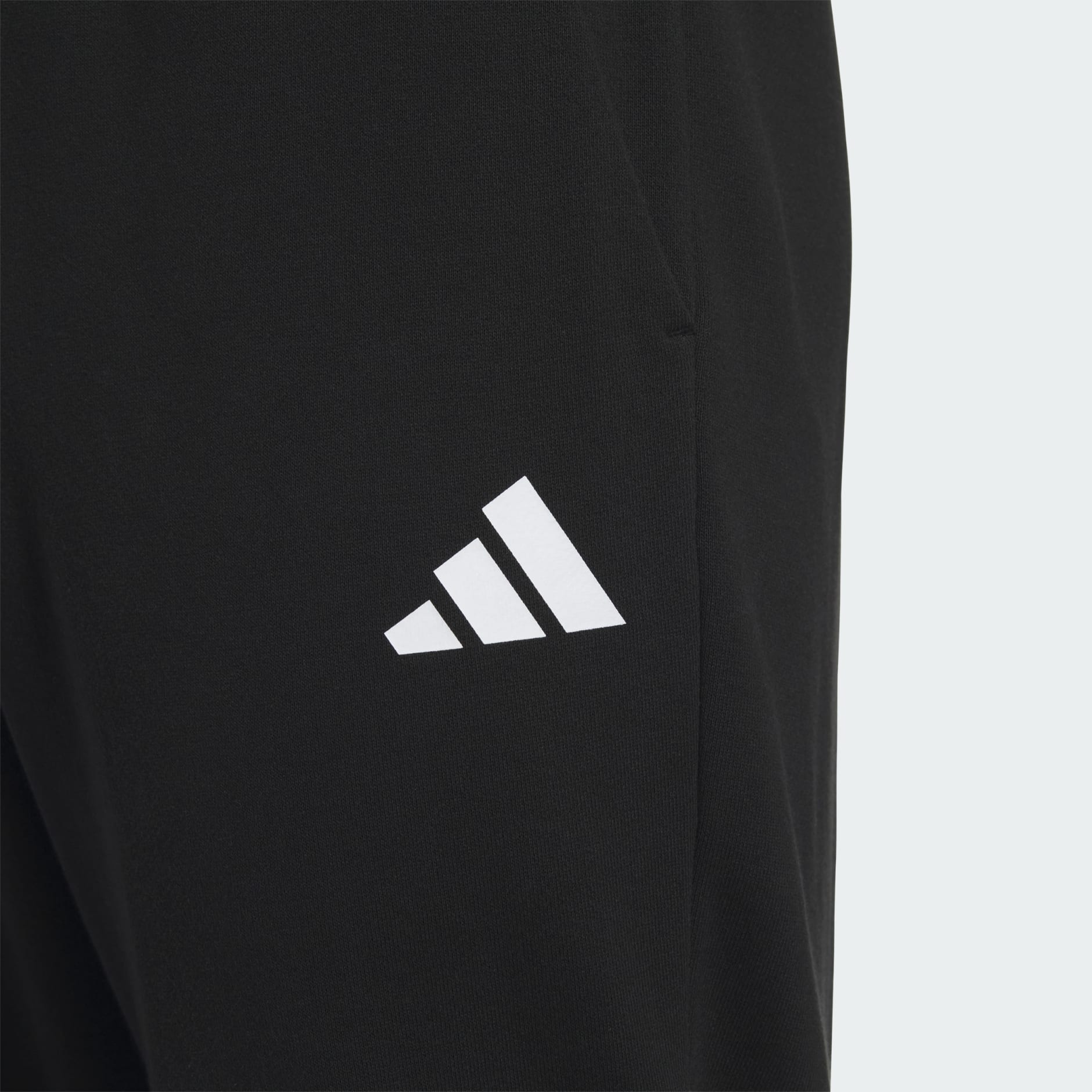 Small Logo French Terry Open Hem Pants