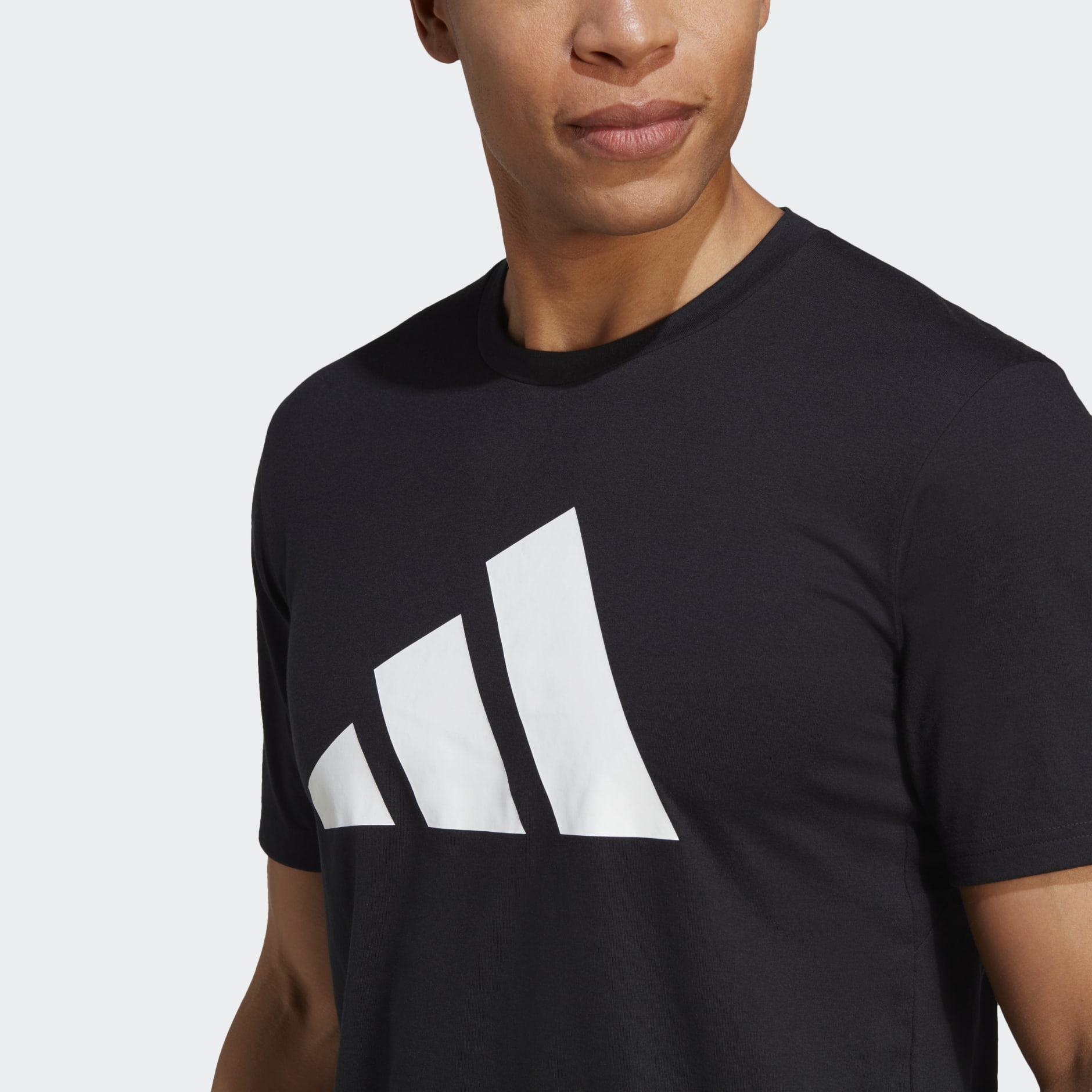 adidas Train Essentials Feelready Logo Training Tee - Black | adidas TZ