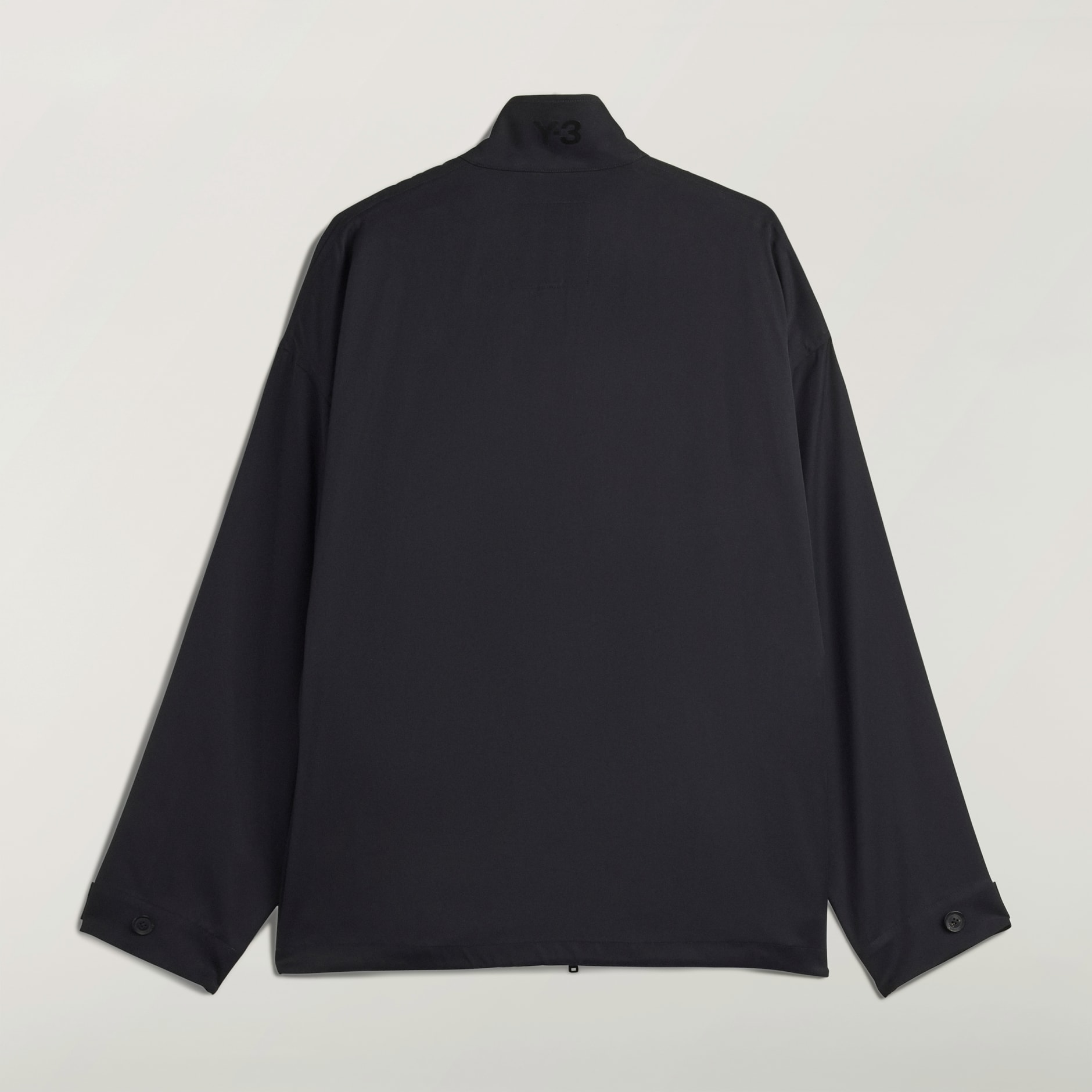 Bluză cu fermoar Y-3 din twill, cu țesătură diagonală