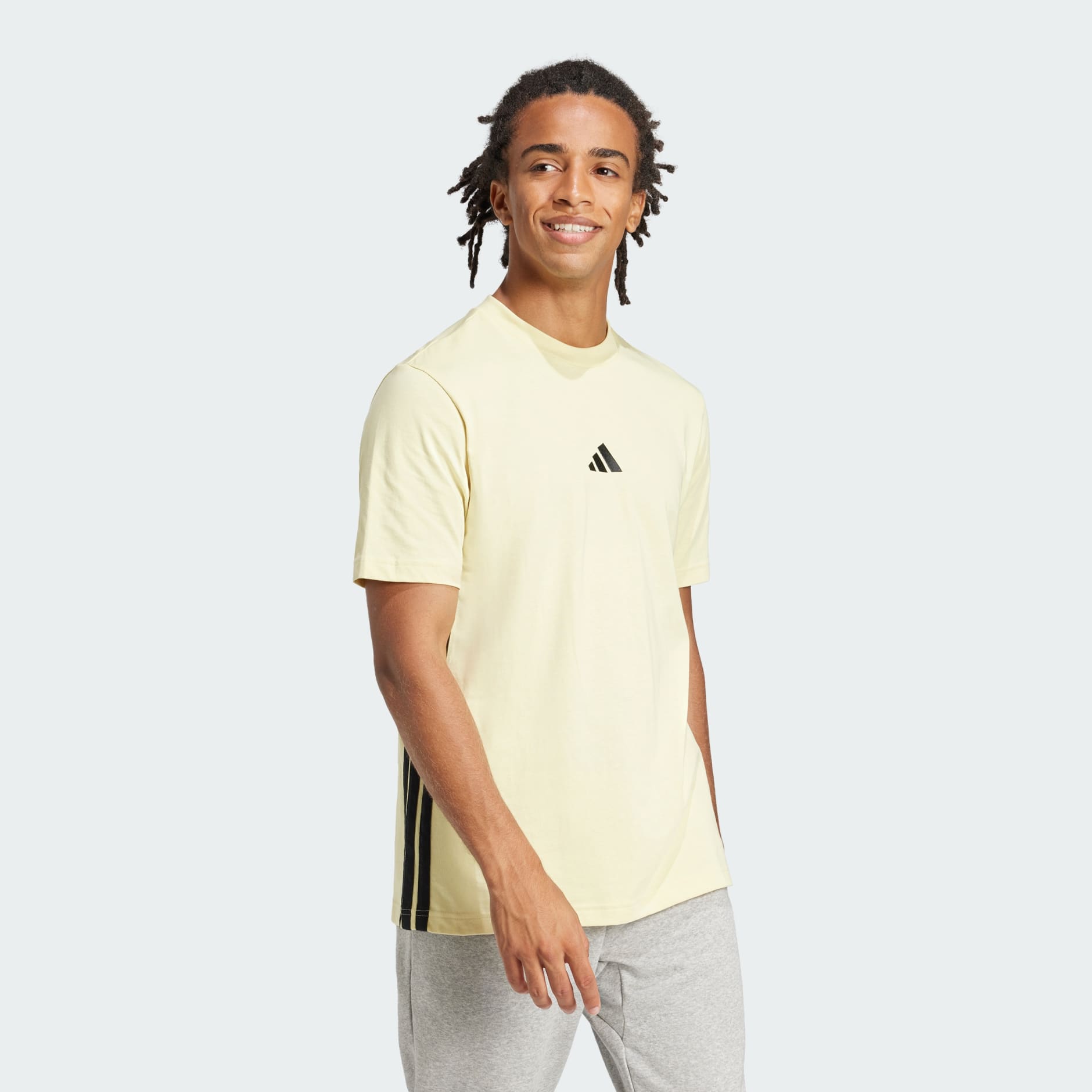 Essentials 3-Stripes Single Jersey Tee