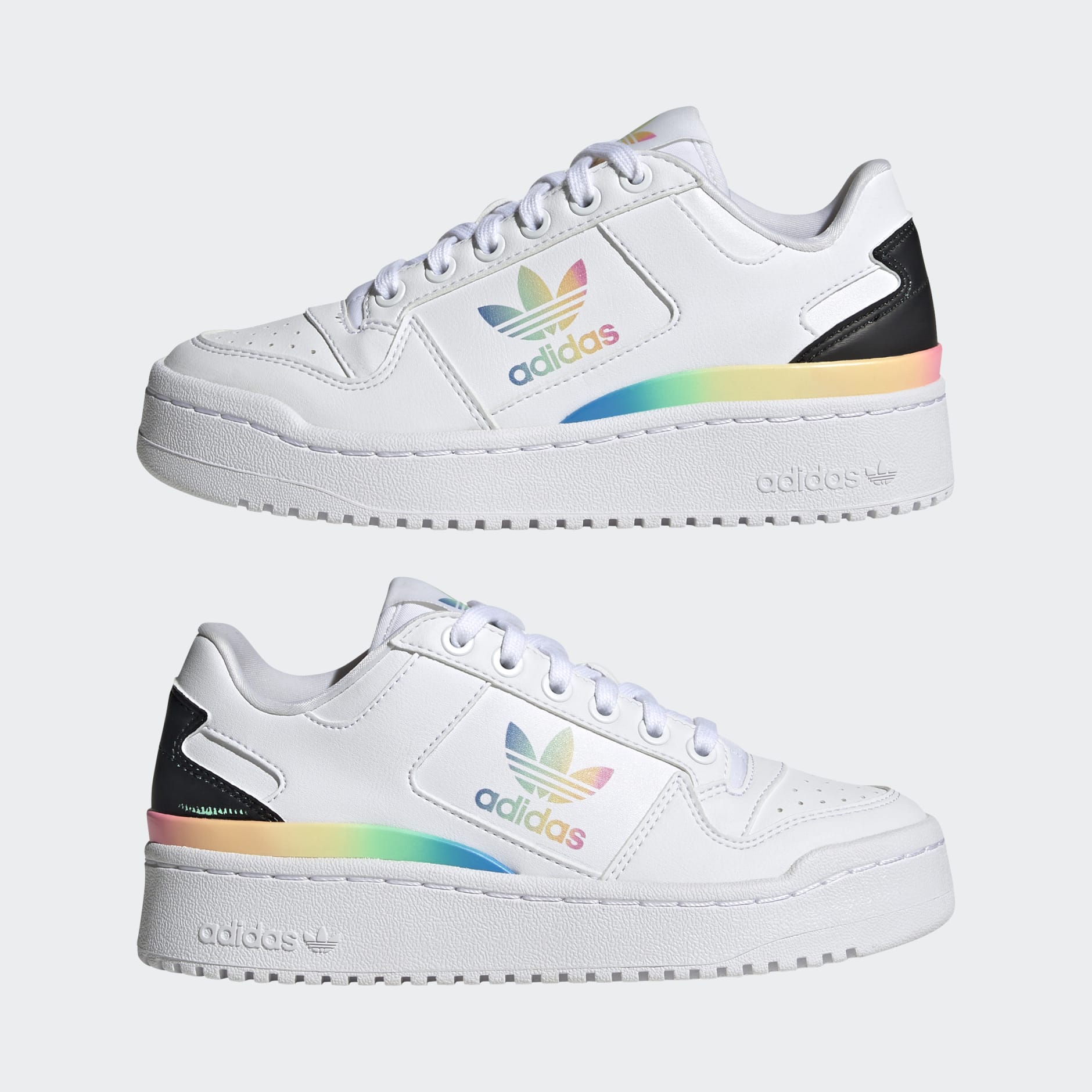 Adidas best sale rainbow trainers