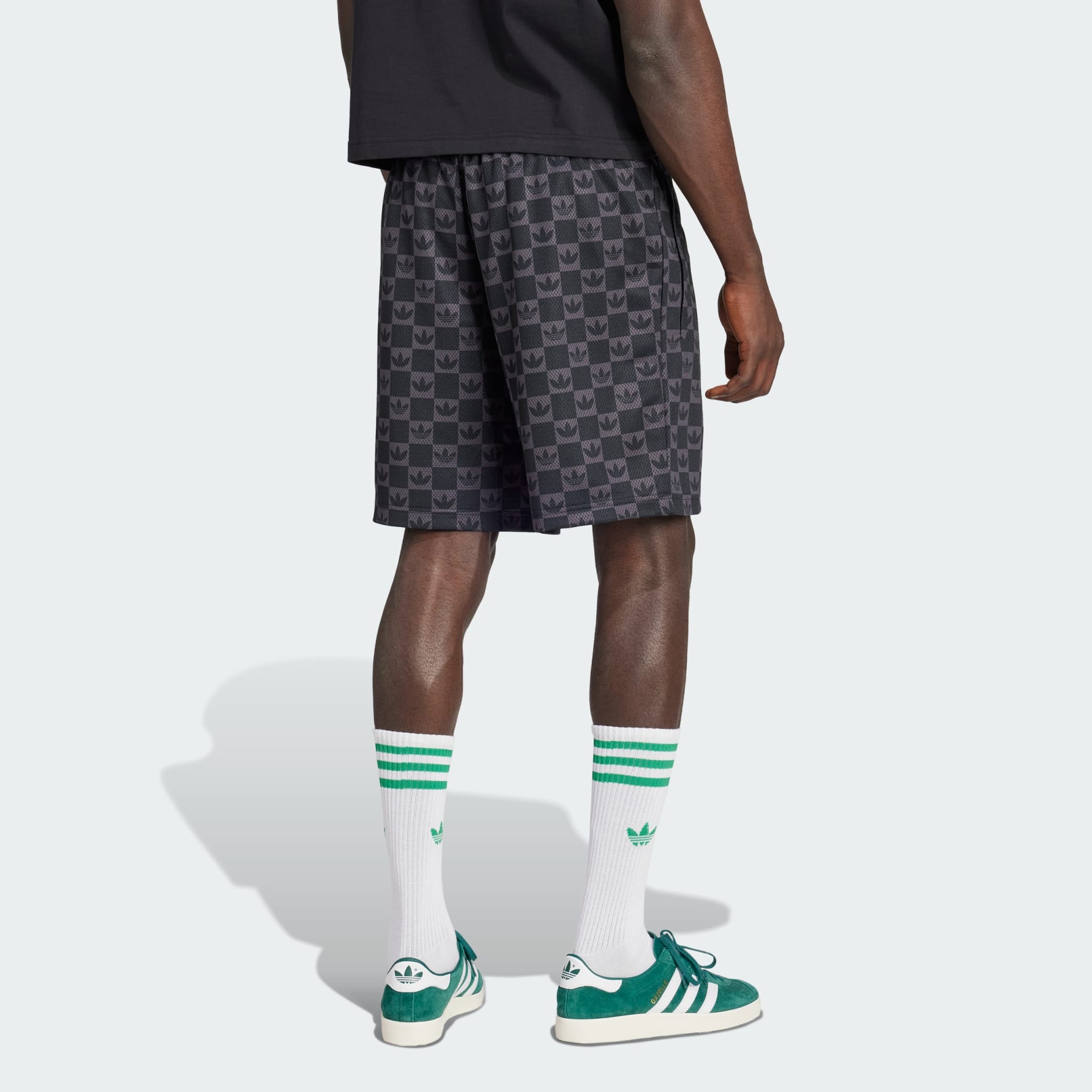 adidas Monogram Regular Mesh Shorts - Black | adidas UAE