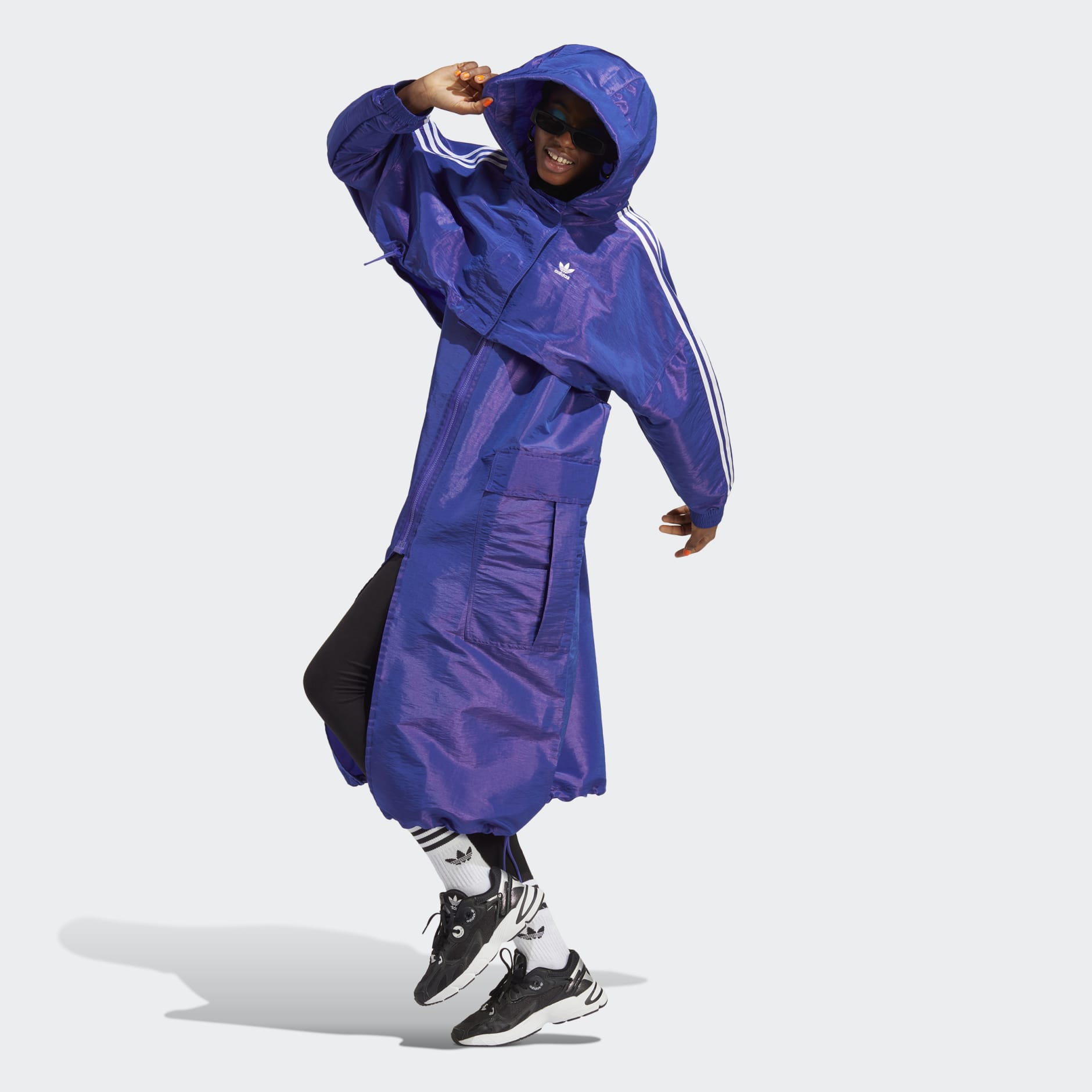 Adidas on sale long windbreaker