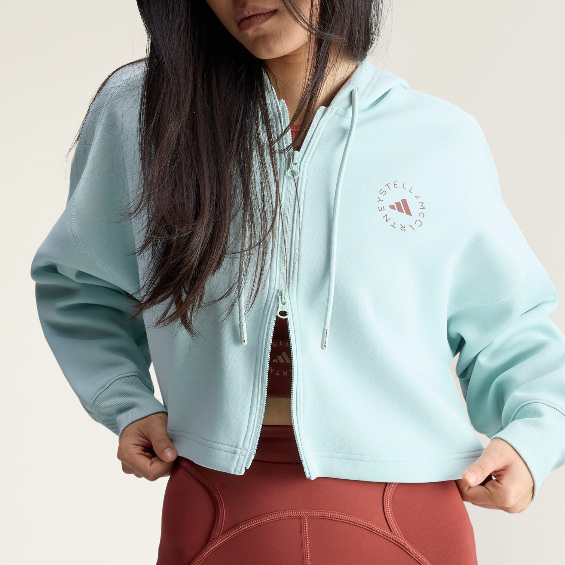 adidas by Stella McCartney Sportswear Cropped Hoodie