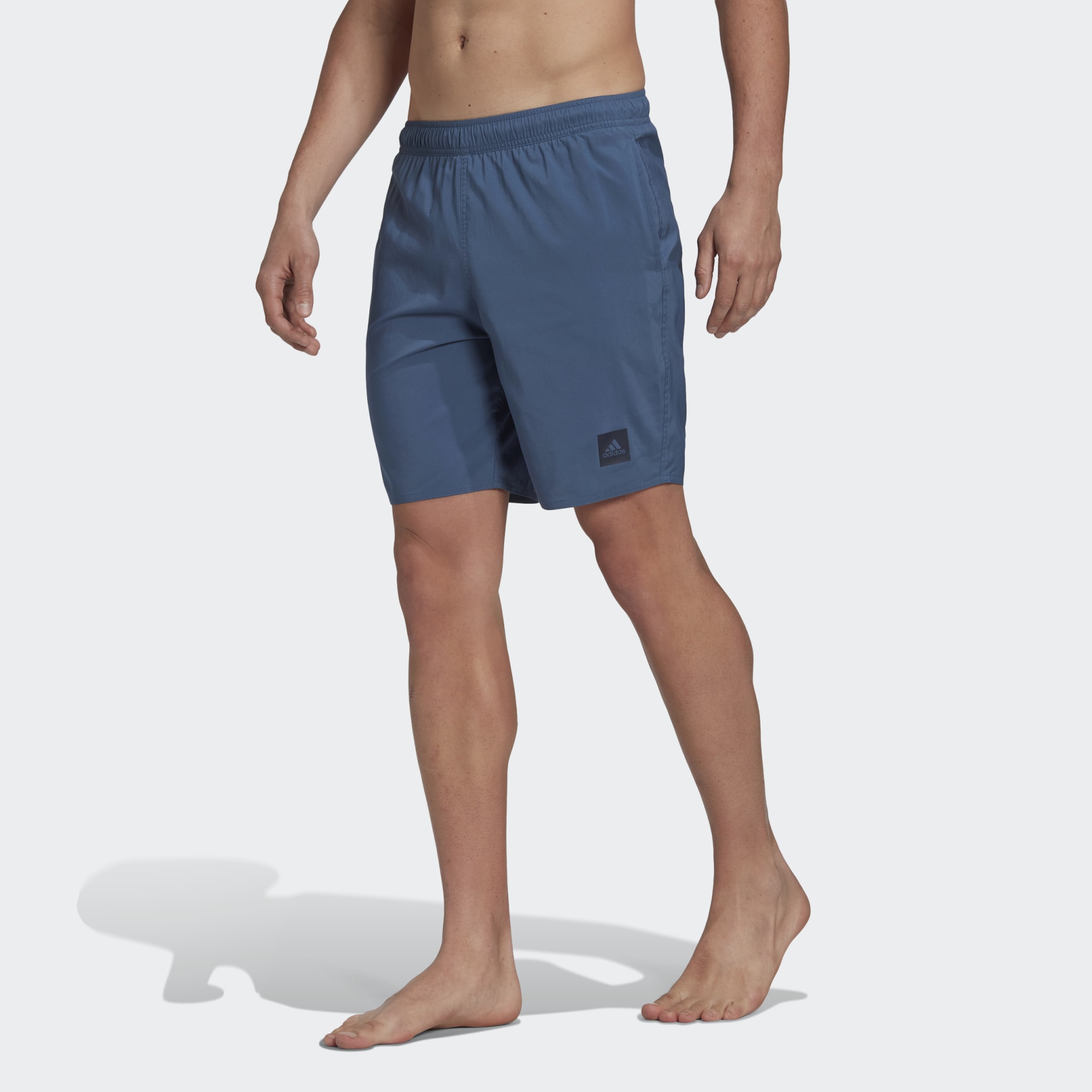adidas Classic-Length Solid Swim Shorts - Blue | adidas QA