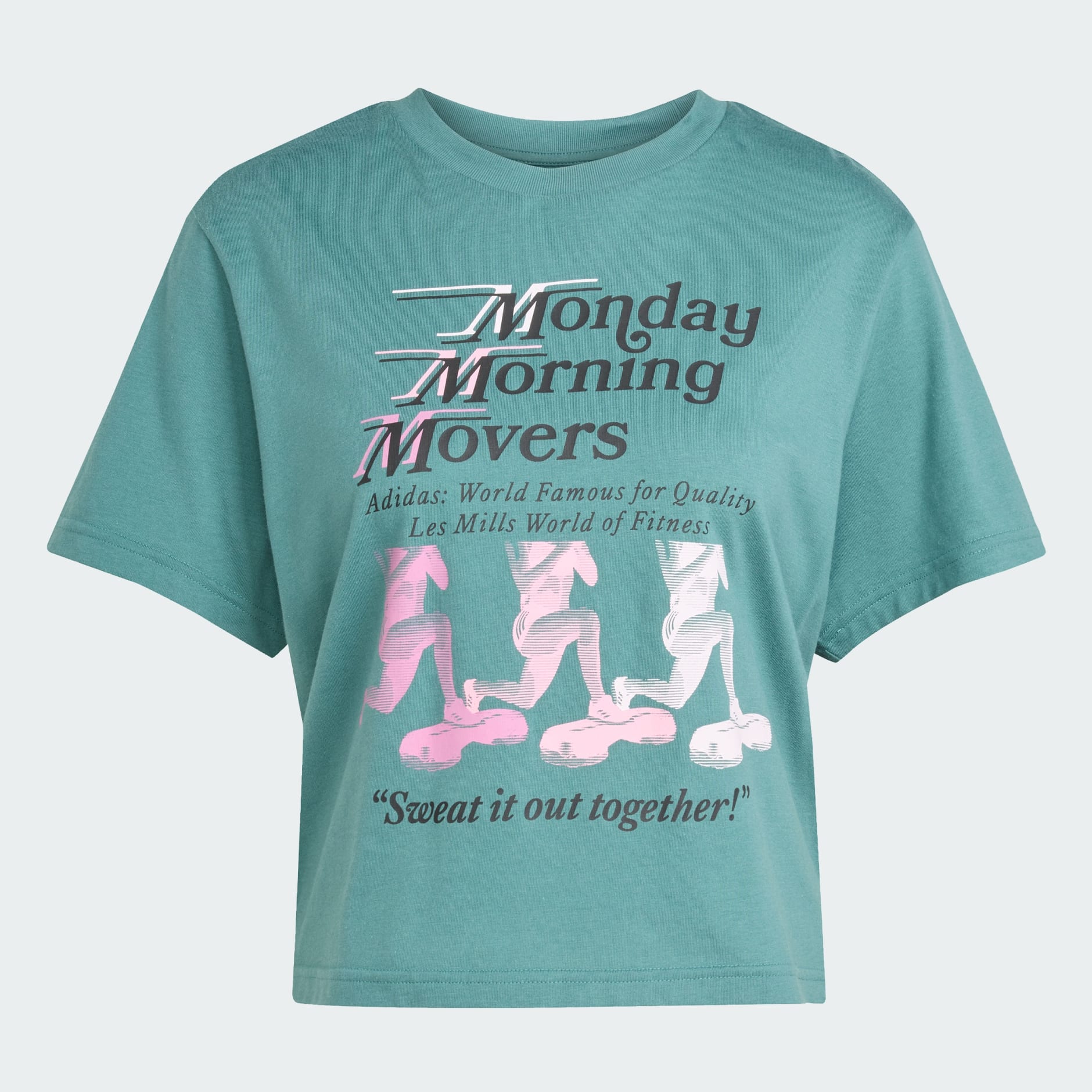 Tricou cu elemente grafice LES MILLS MOVERS