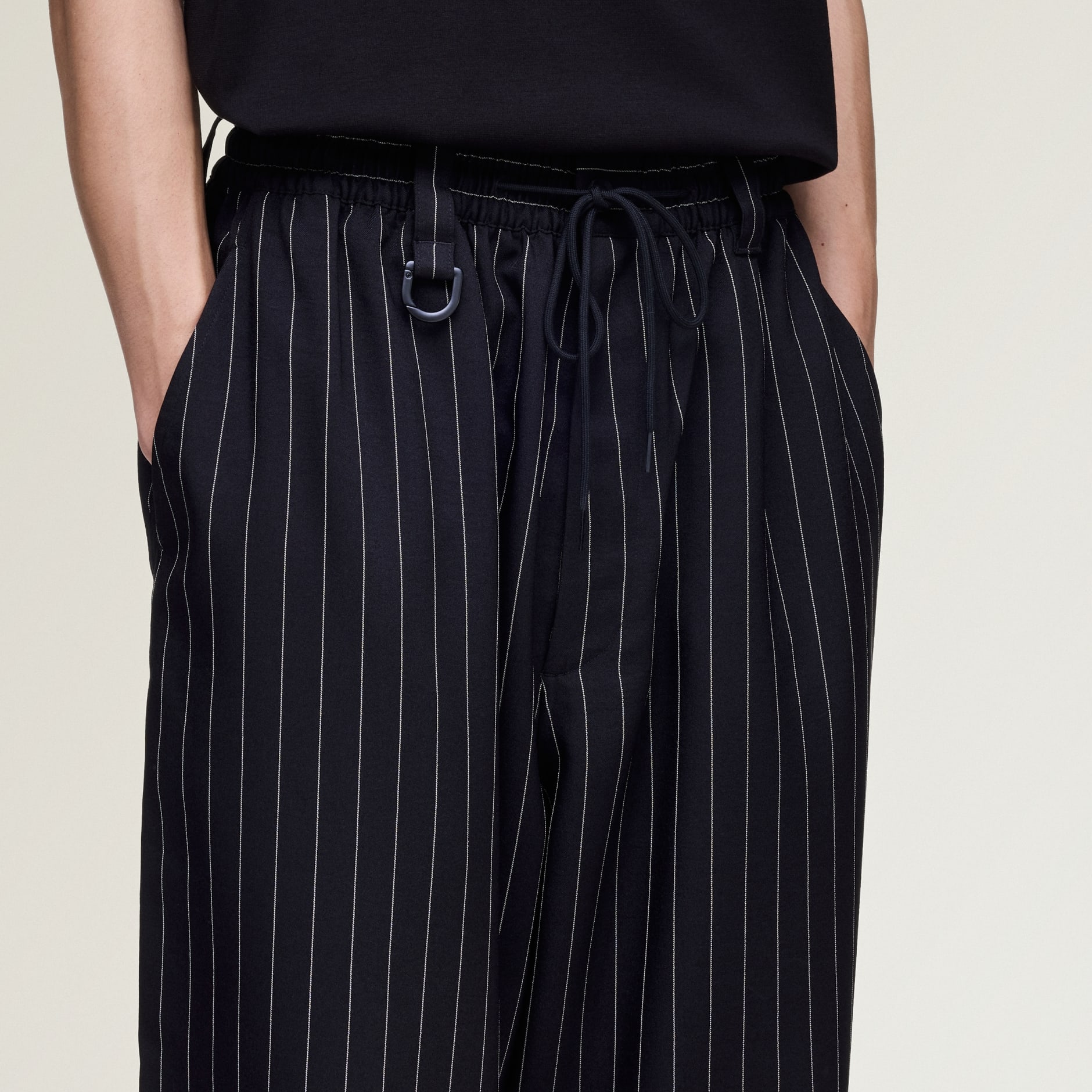 Y-3 SPORT UNIFORM PINSTRIPE TRACK PANTS
