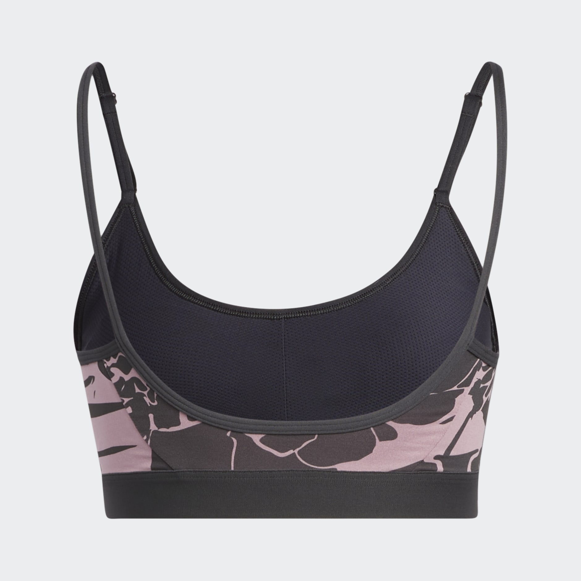 Light-Support Flower Print Bra