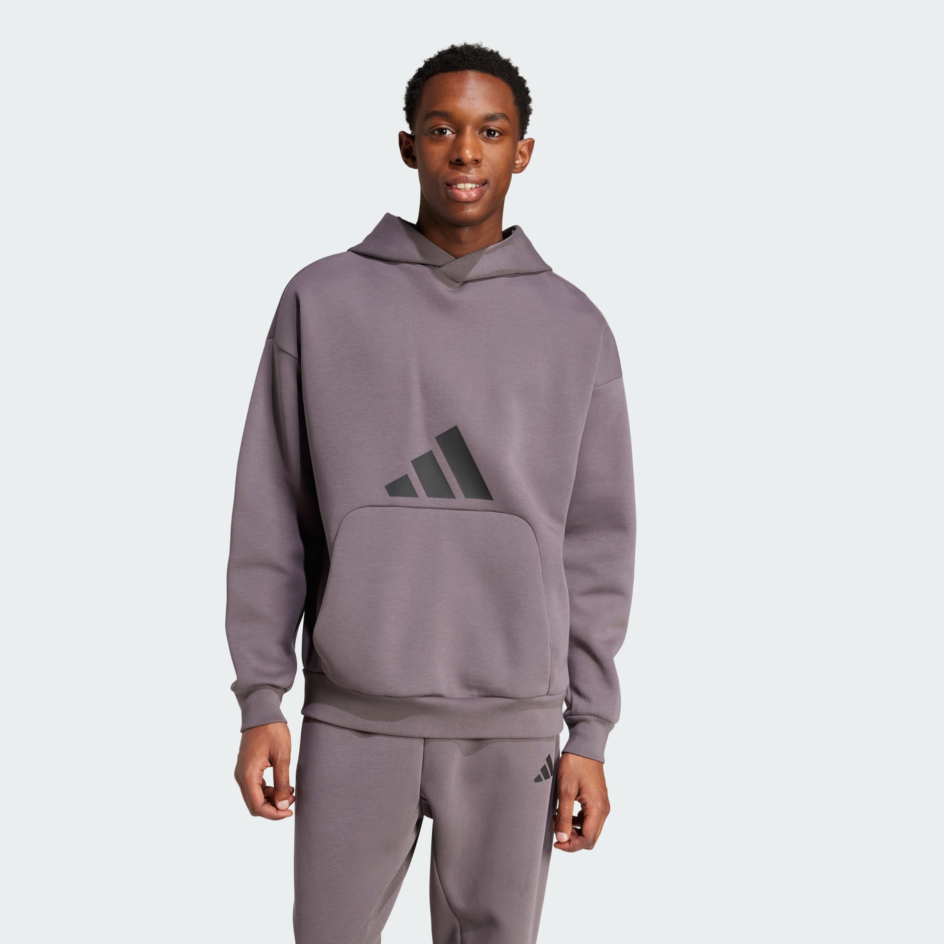 Sweat-shirt &agrave; capuche logo &agrave; 3 bandes Future Icons