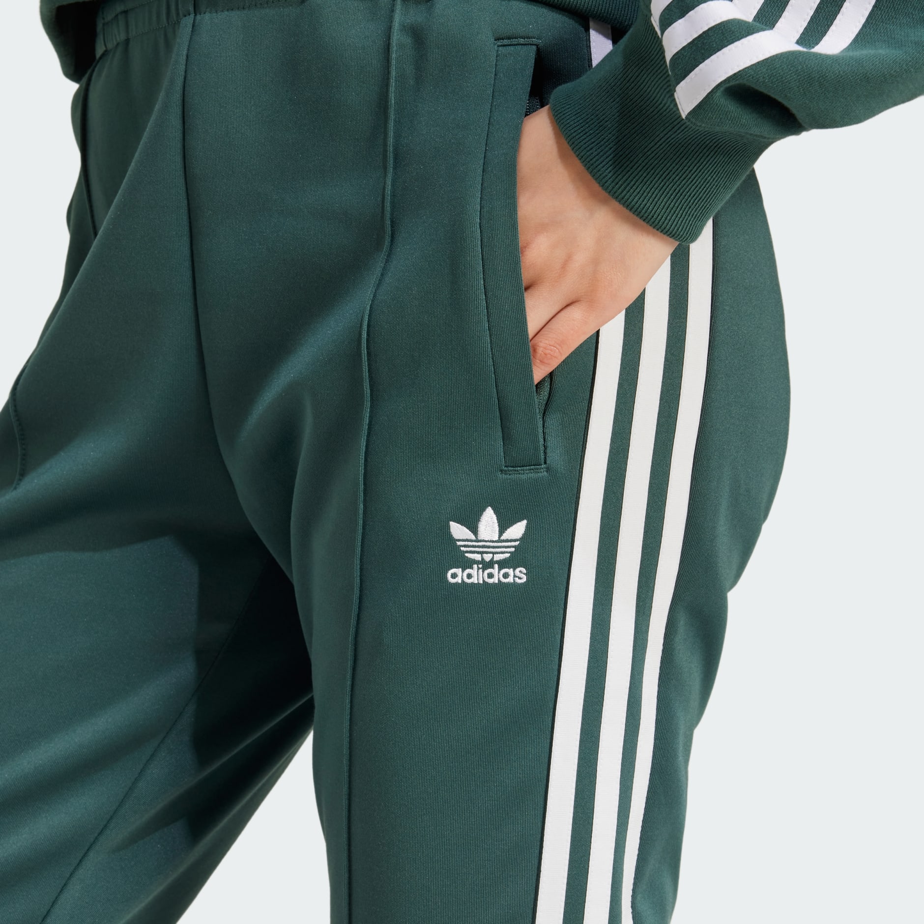 Adidas sst track pants green womens best sale