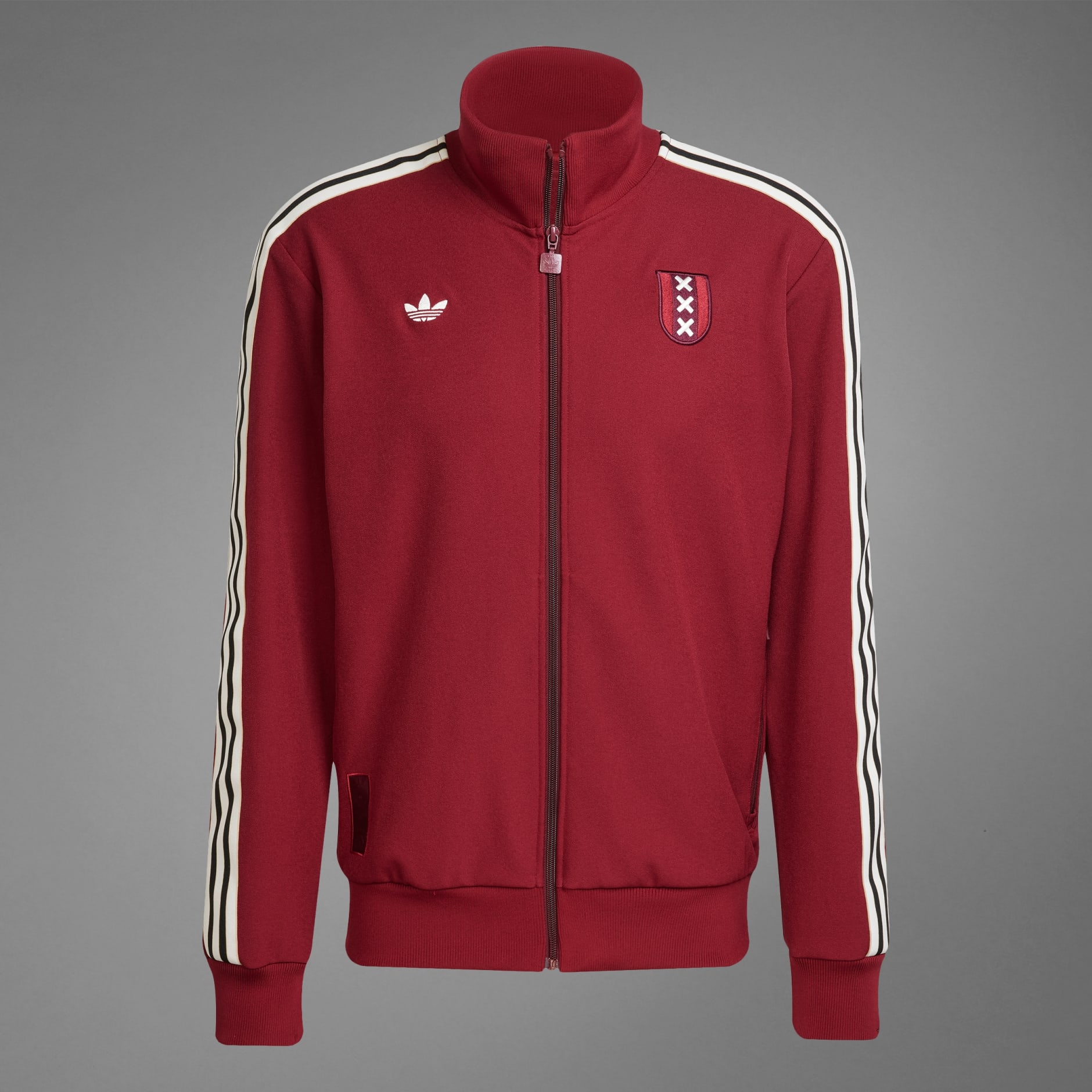 adidas Ajax Amsterdam Anniversary Track Top - Burgundy