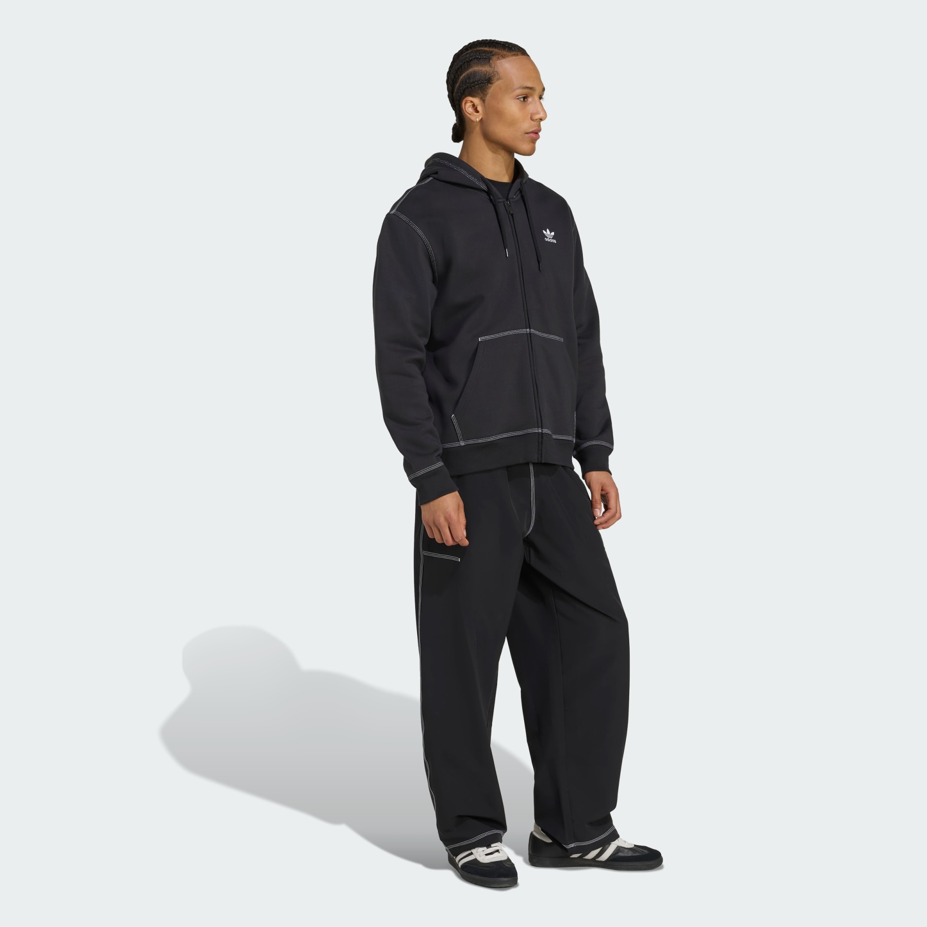Essentials Trefoil Full-Zip Hoodie