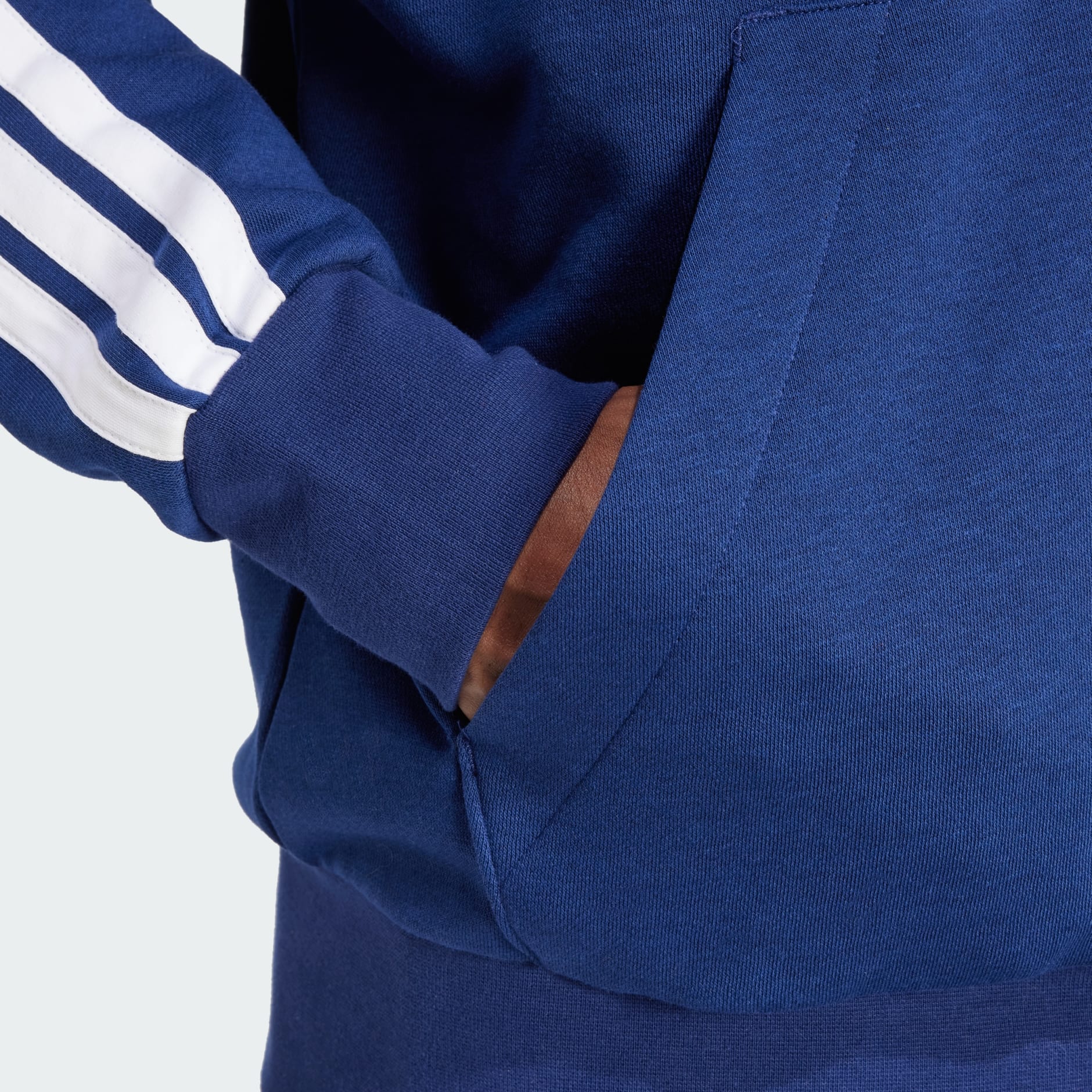 Essentials 3-Stripes Fleece Hoodie