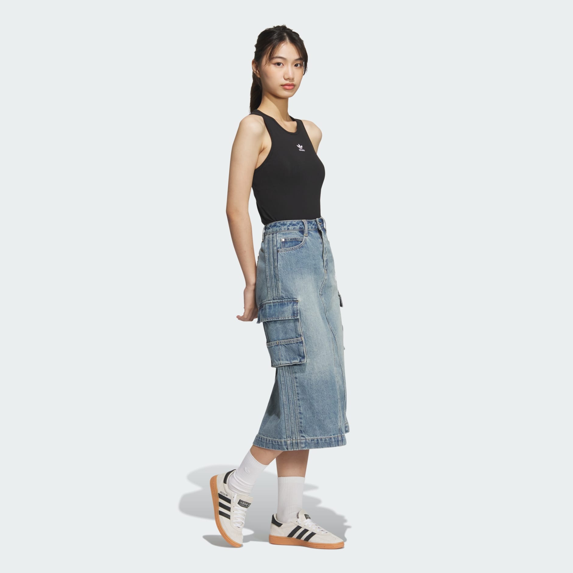 【adidas】★大人気★ Racing V-Day Denim Skirt ADIDAS ORIGINALS】☆RACING V-DAY DENIM SKIRT☆正規品☆
