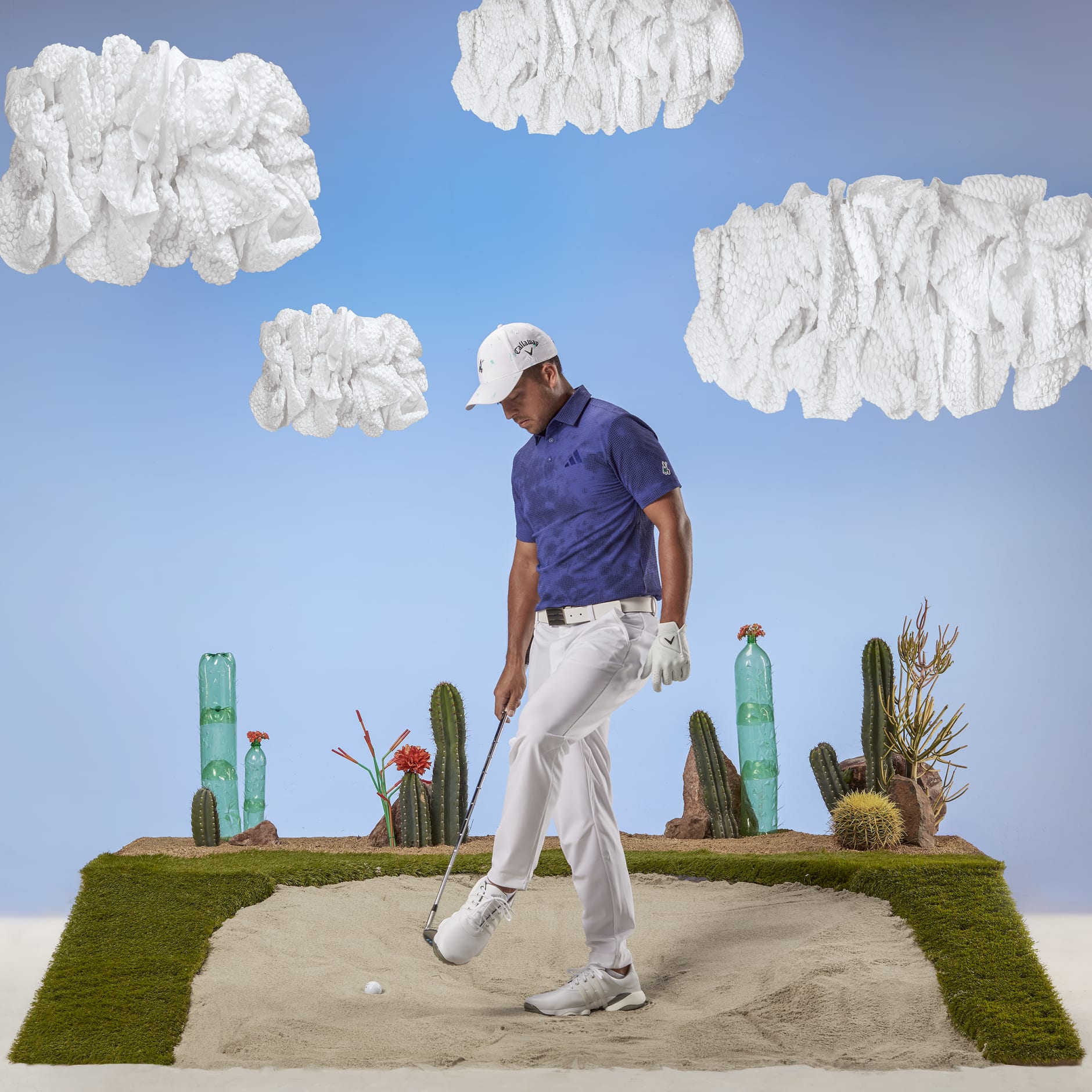 Play Green Spray-Dyed Polo Shirt