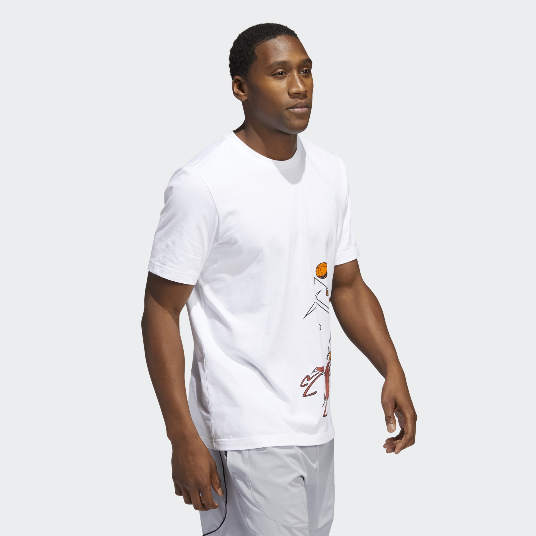 adidas Avatar Damian Lillard Graphic Tee - White | adidas NG