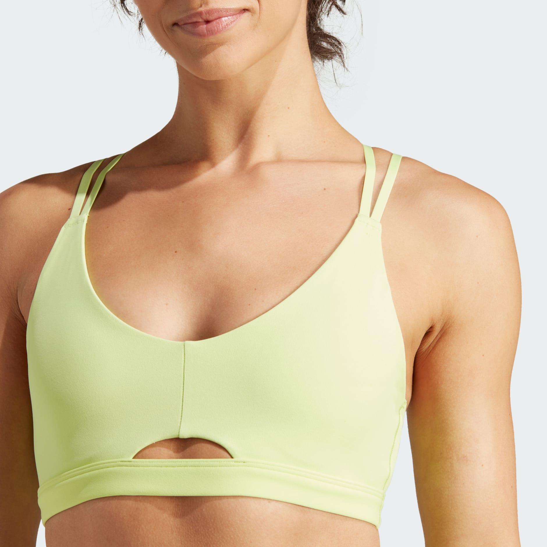 Nike Dri Fit Indy Luxe Light Support Sports Bra Green