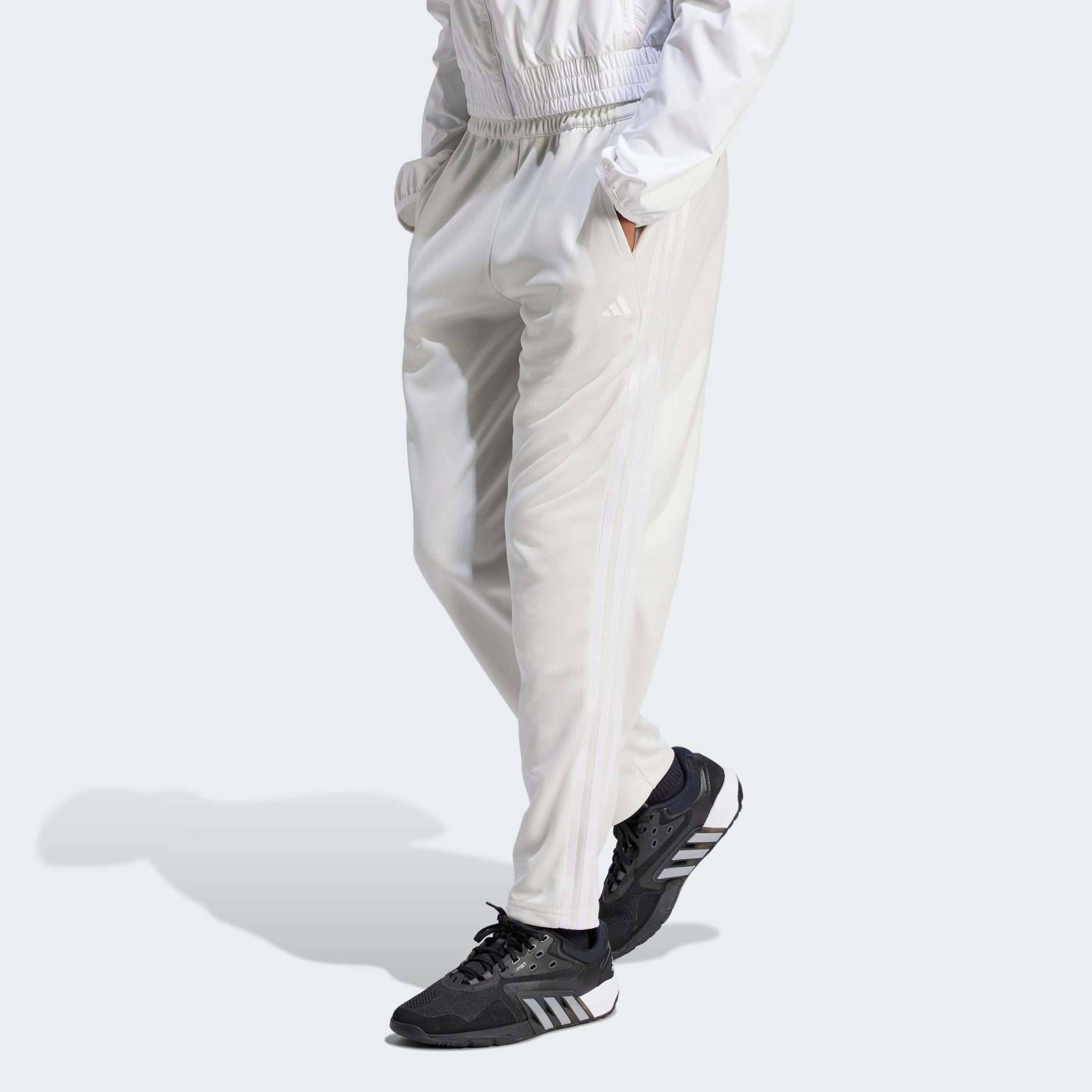 adidas AEROREADY Train Essentials 3-Stripes Pants - Grey | adidas UAE