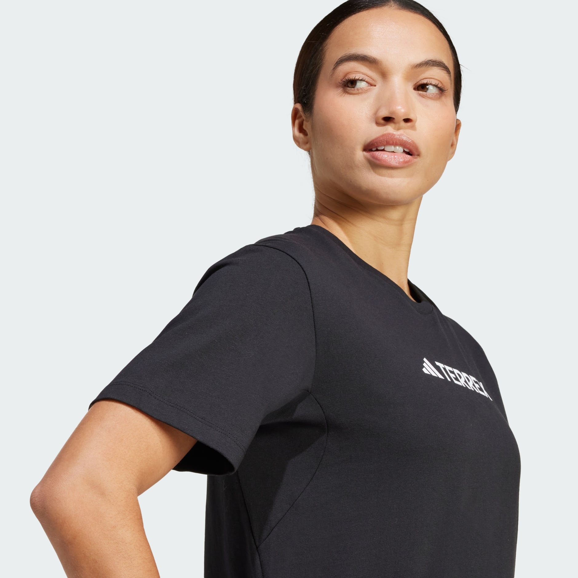 アディダス Adidas 【 Terrex Classic Logo T-Shirt Womens Women 】 レディース CLOTHING - Terrex Classic Logo Tee - Black | adidas Qatar