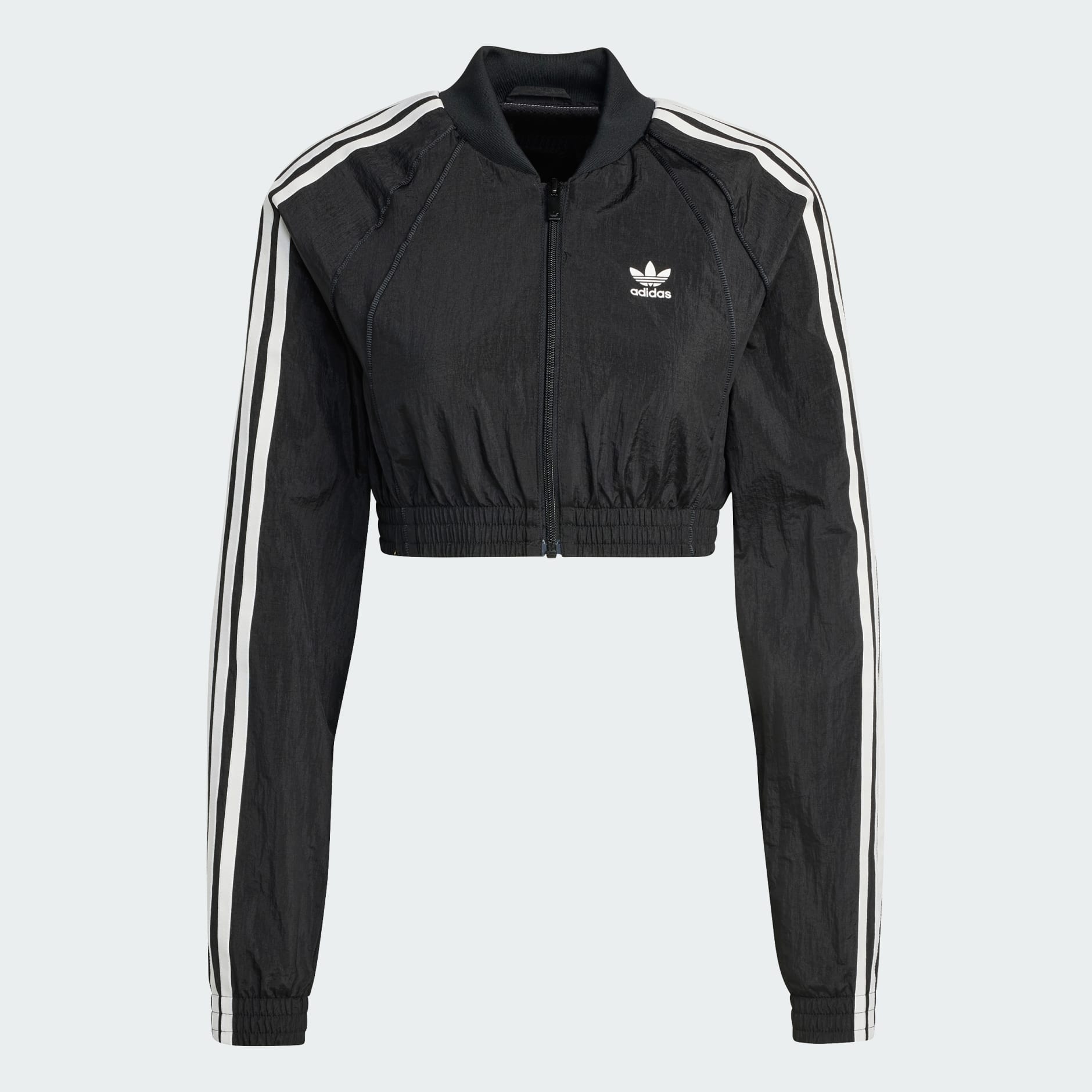 CLOTHING Slim Crop Track Top Black adidas Bahrain