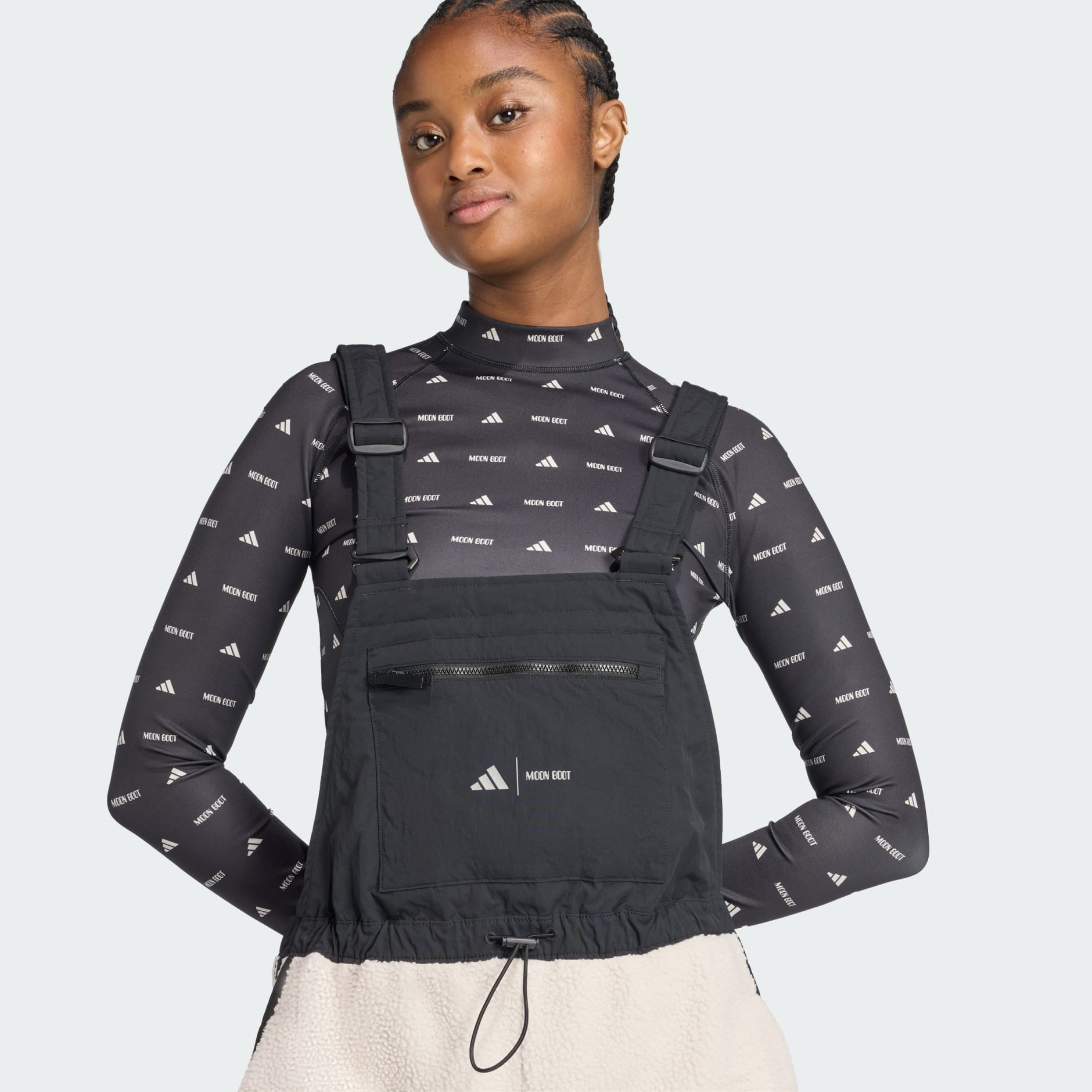 Pantaloni-salopetă adidas x MOON BOOT