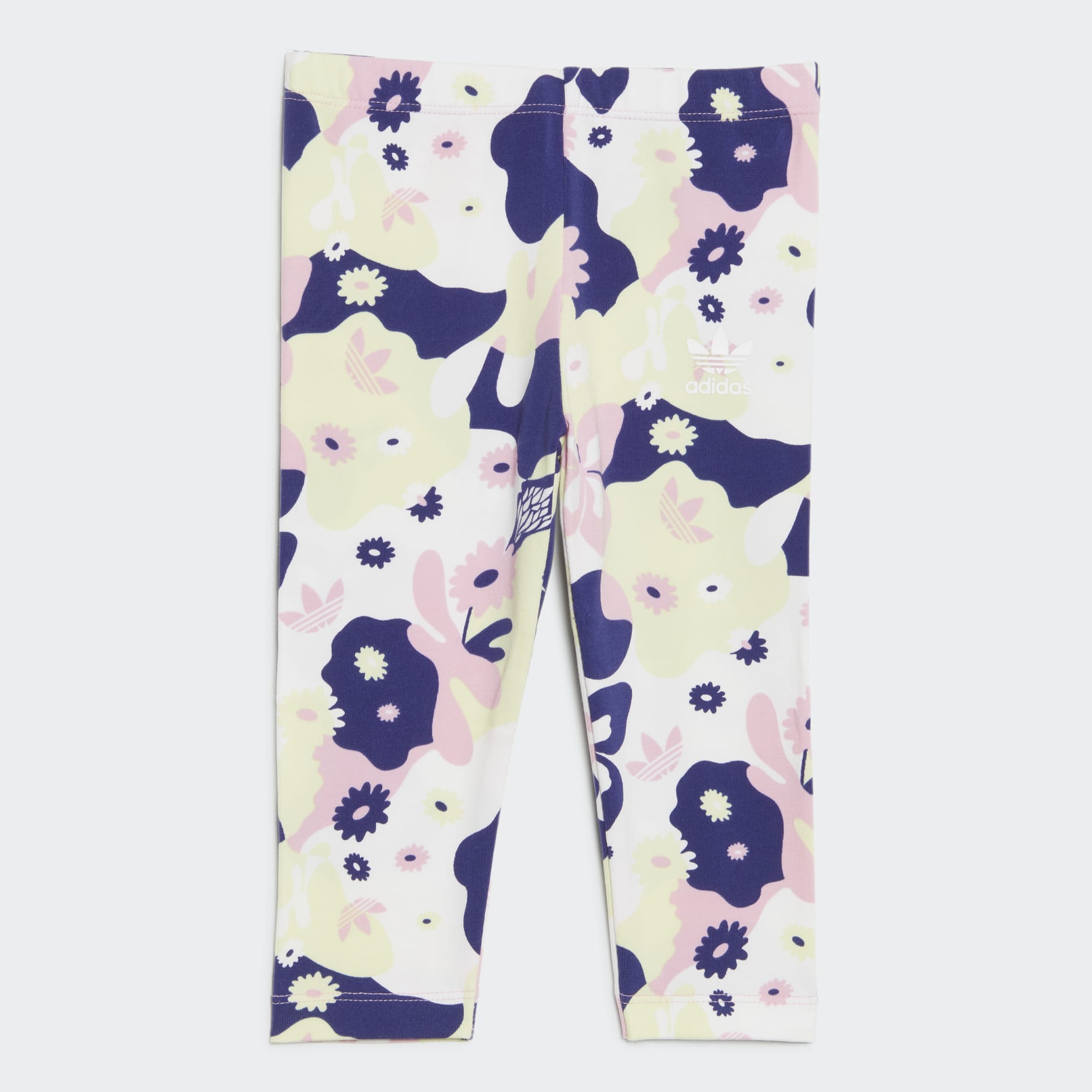 Flower Print Dress and Tights Set