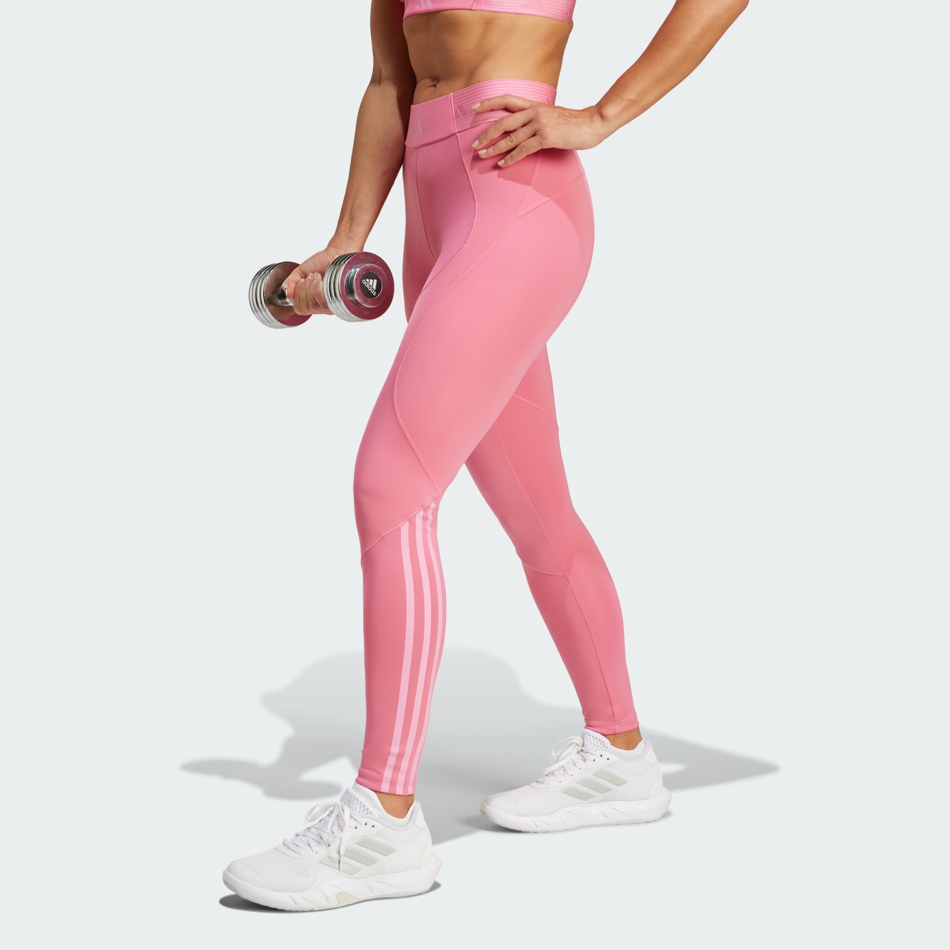 Clothing Hyperglam Full Length Leggings Pink adidas Israel