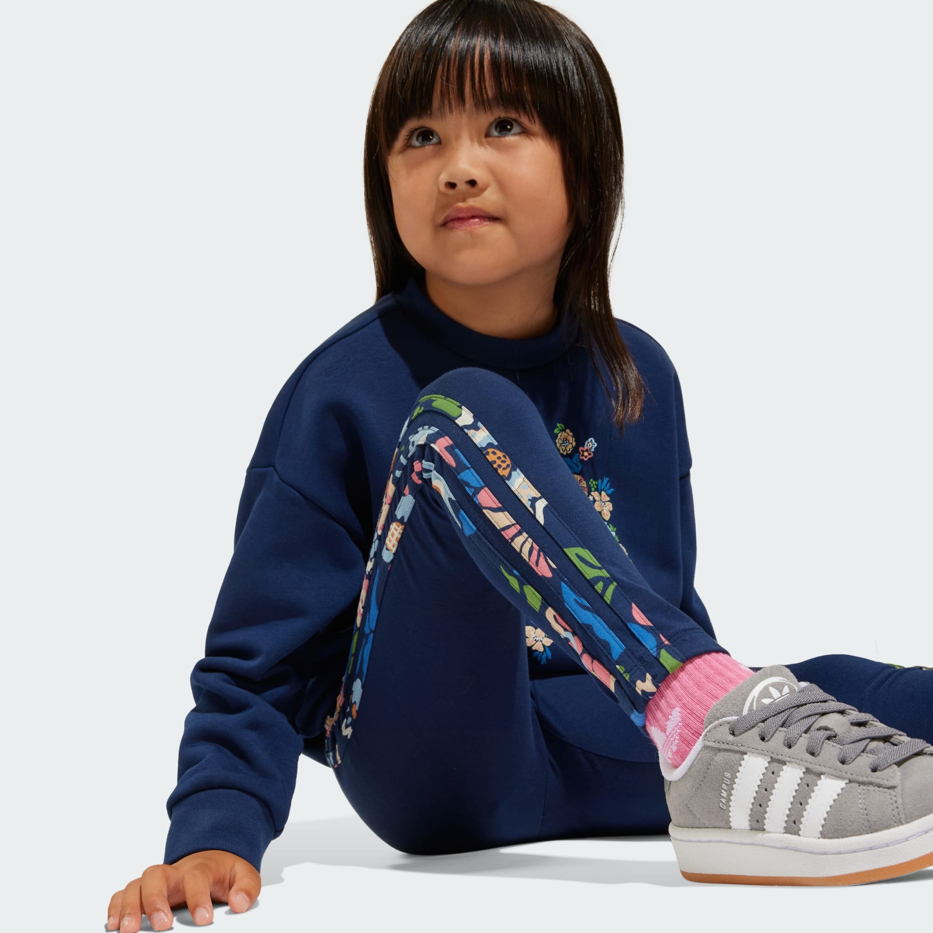 Set cu colanți adidas Originals x Liberty London pentru copii