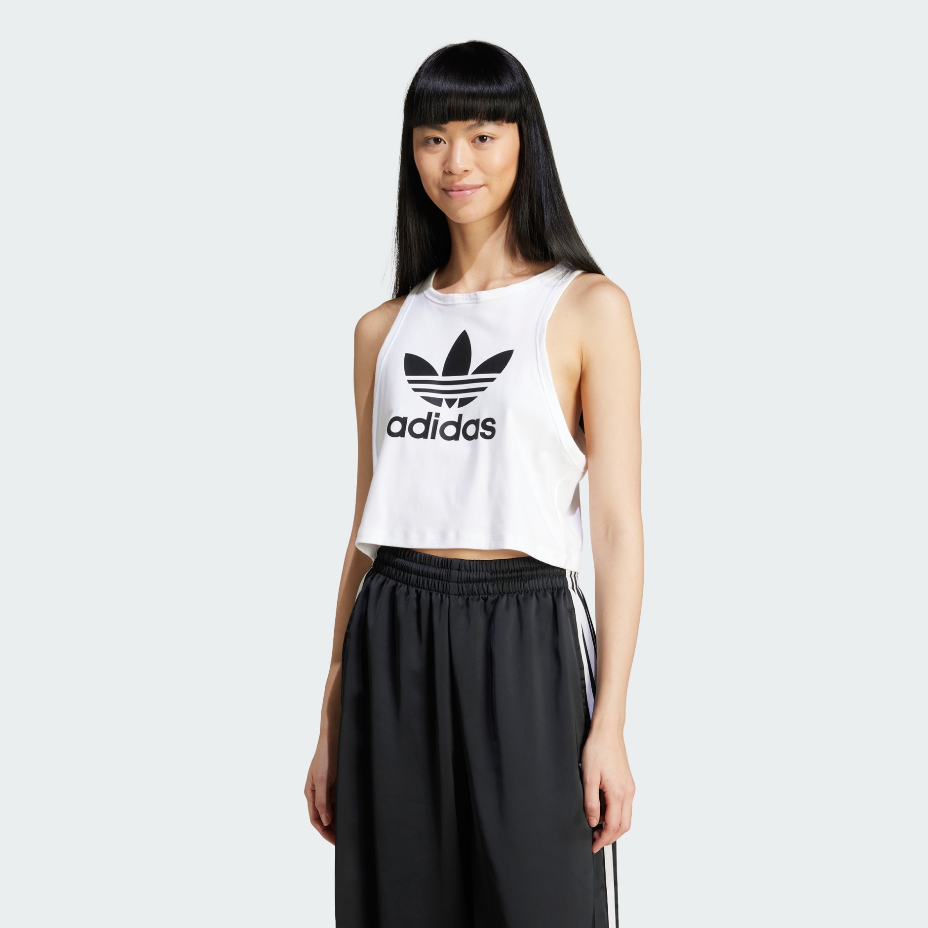 Clothing Trefoil Tank Top White adidas South Africa