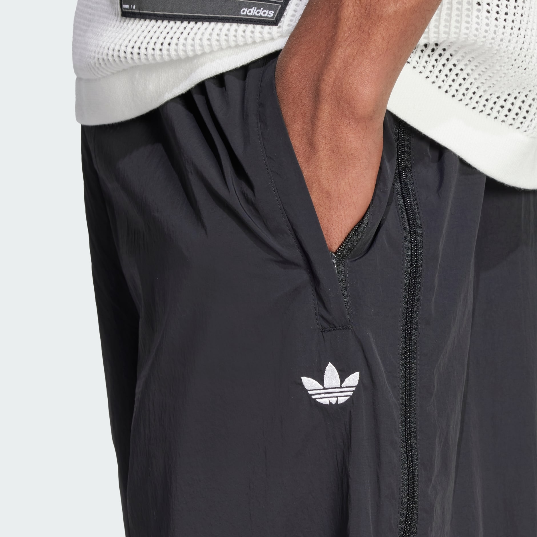 Adilenium Season 3 Oversized Superstar Track Pants - Black Adilenium Season 3 Oversized Superstar Track Pants - Black