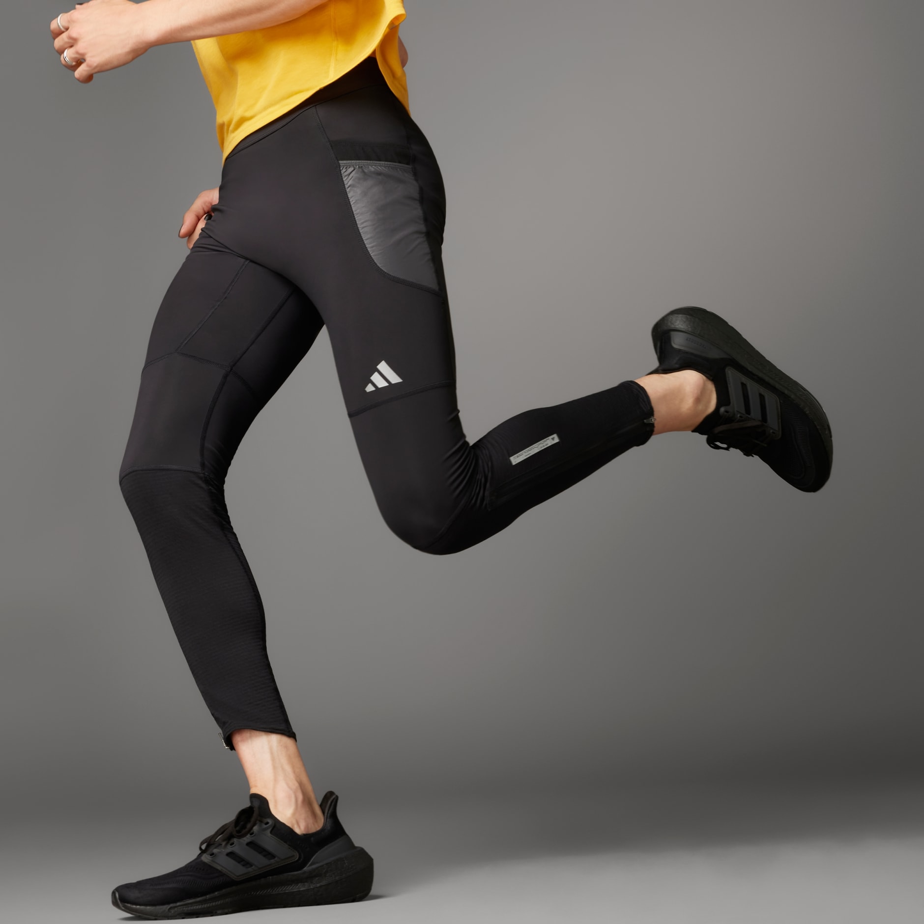 Adidas By Stella Mccartney Leggings Active Multi In Black