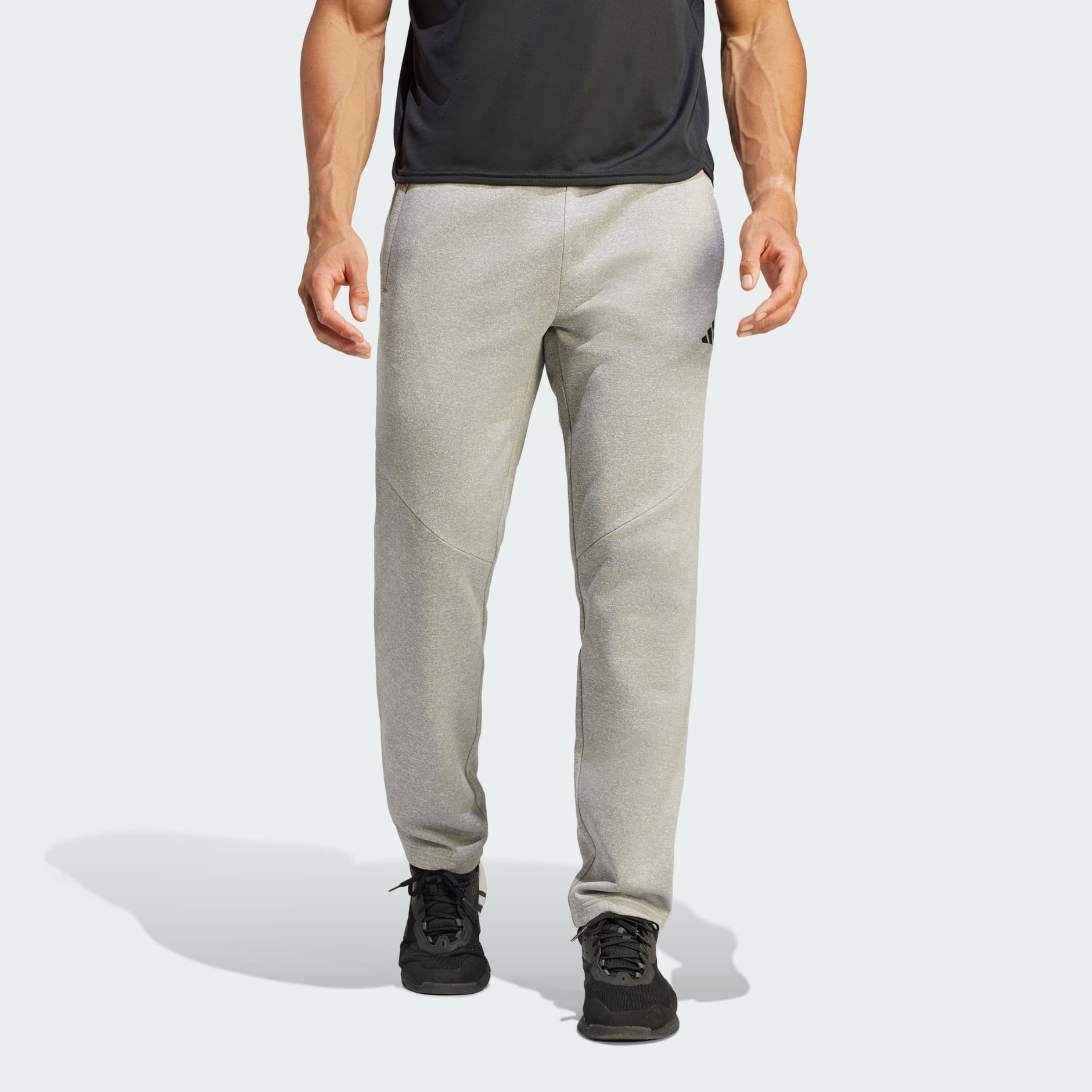 adidas Game and Go Small Logo Training Open Hem Pants - Grey
