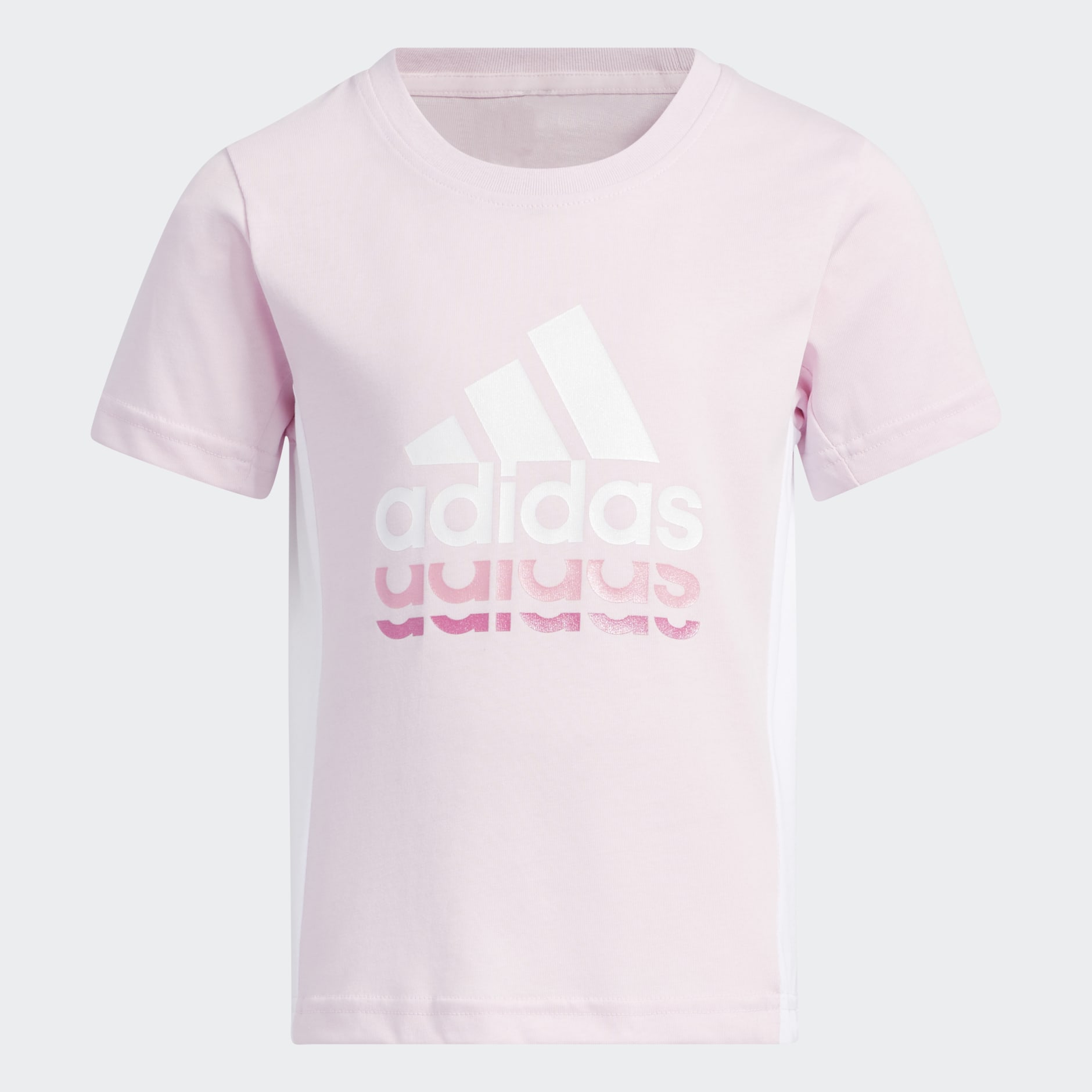 Clothing - Badge of Sport Logo Short Sleeve Tee - Pink | adidas Israel