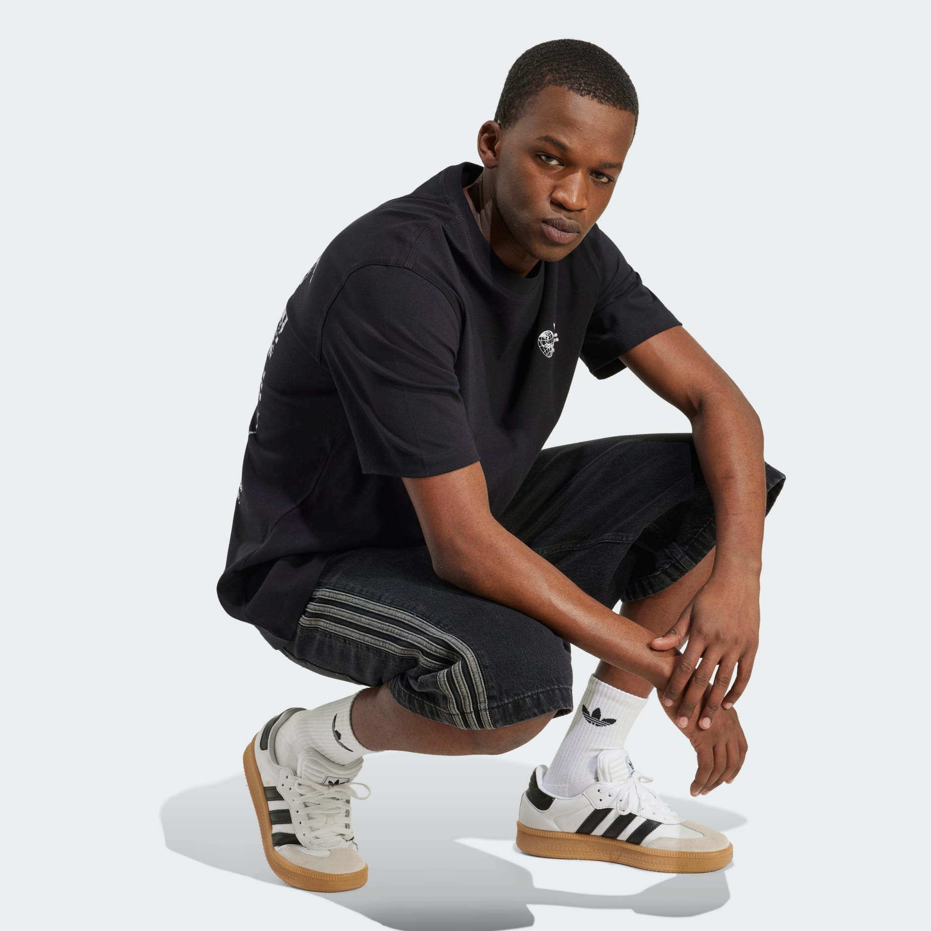 Sports Elements Poster Graphic Loose Tee