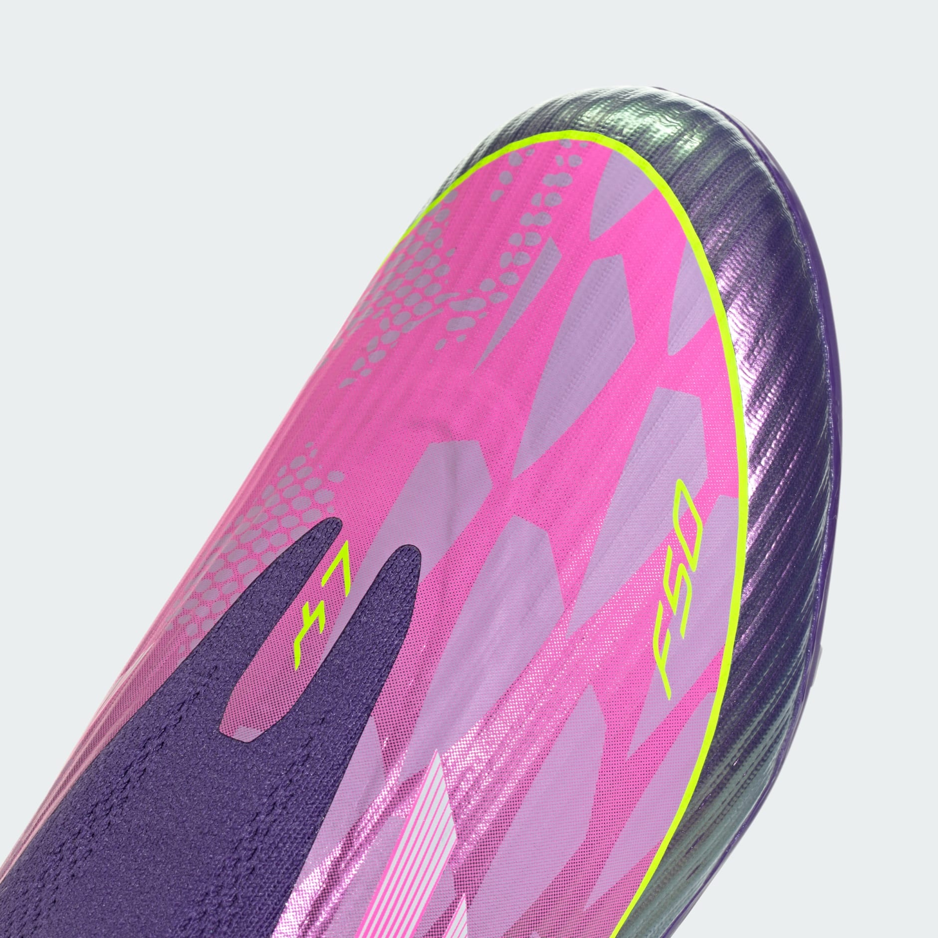 Ghete de fotbal pentru copii F50 LEAGUE fără șireturi pentru teren dur