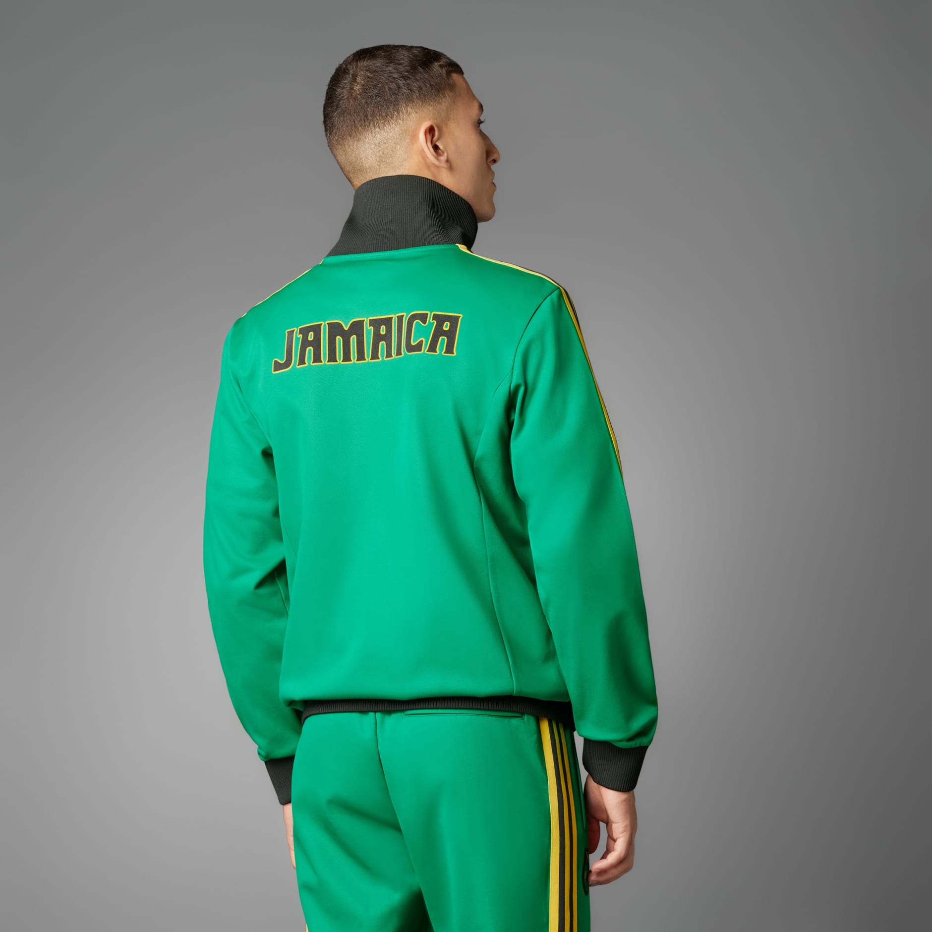 Men's Clothing - Jamaica Beckenbauer Track Top - Green | adidas Oman