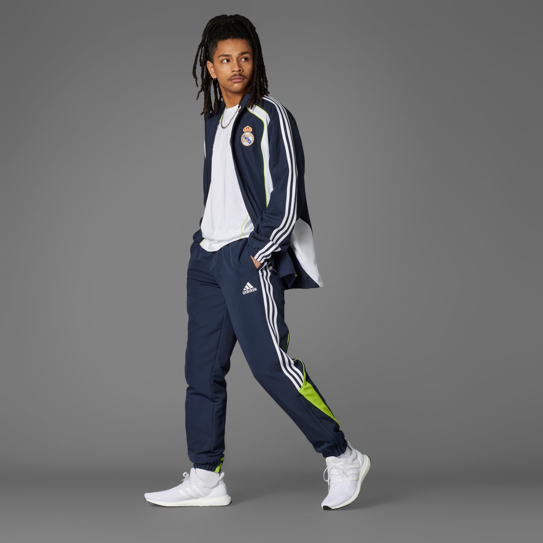 Clothing - Real Madrid UBP Track Pants - Blue | adidas Oman