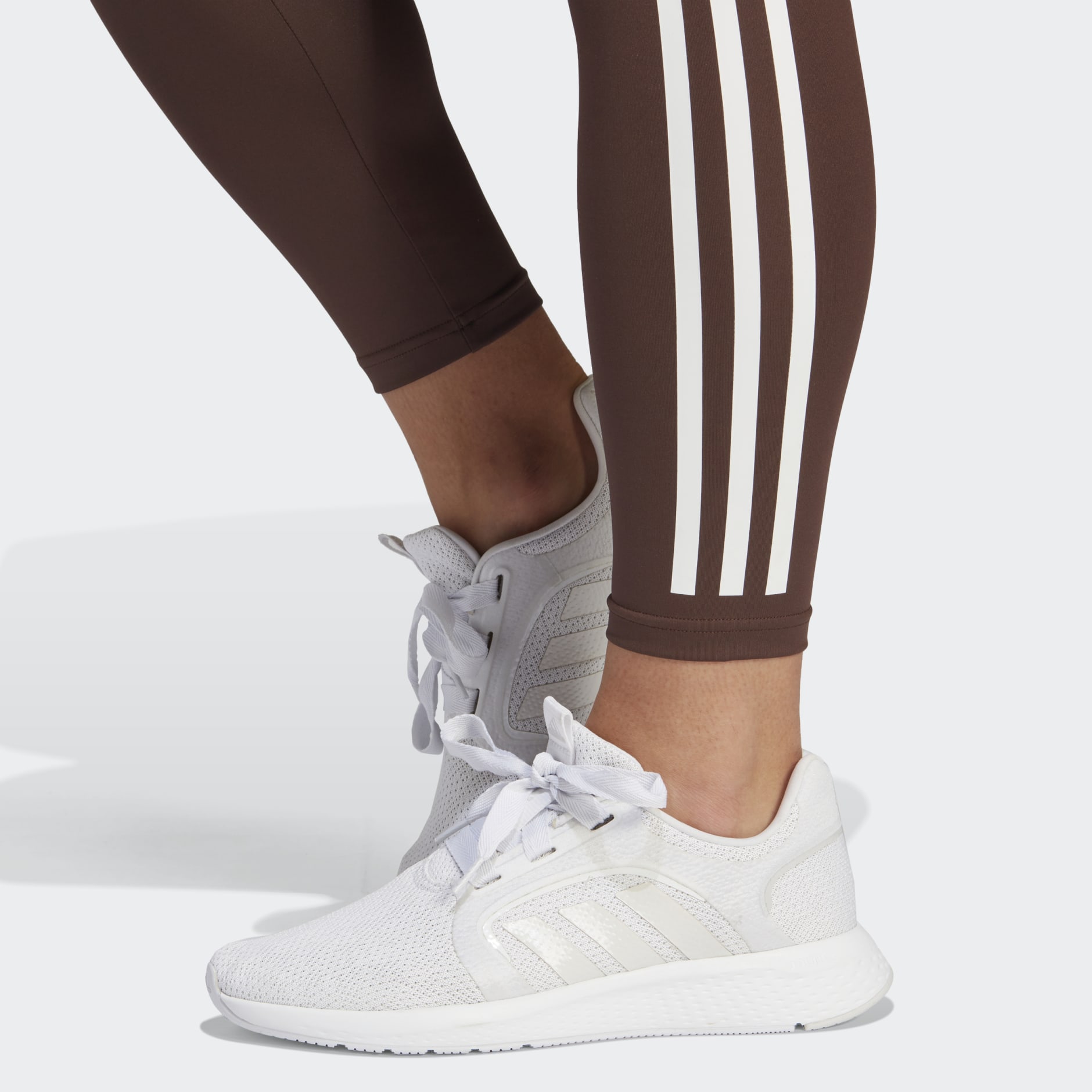 adidas Hyperglam 3-Stripes 7/8 Tights - Brown | adidas IQ