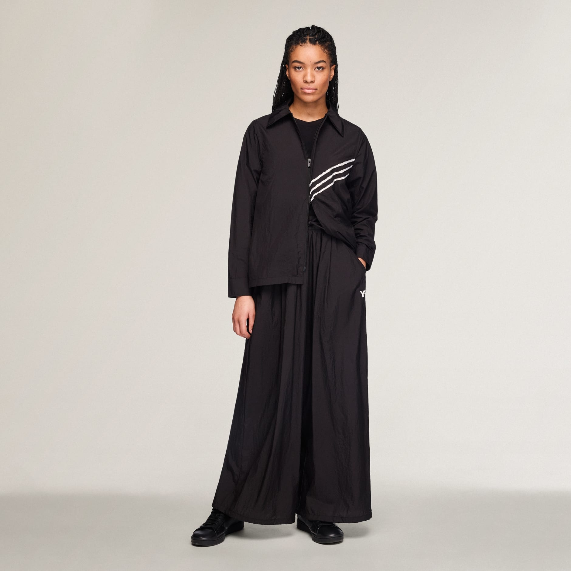 PANTALONI LARGI Y-3 RAW EDGE CU 3 DUNGI