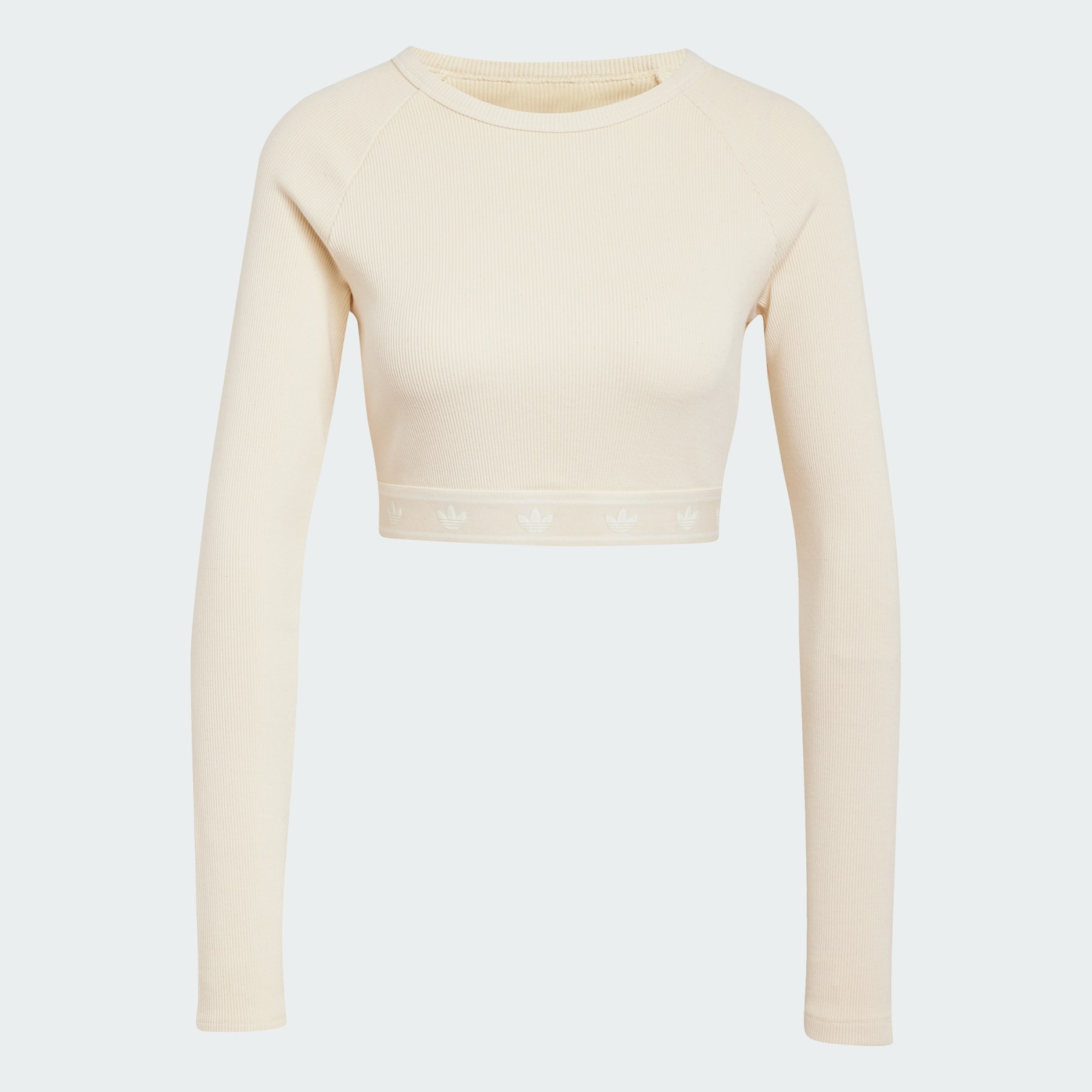 Ribbed Long Sleeve Crop Top