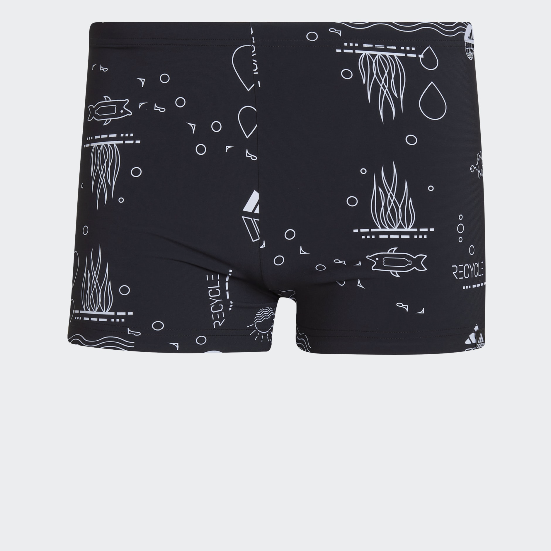 Graphic Reversible Swim Boxers