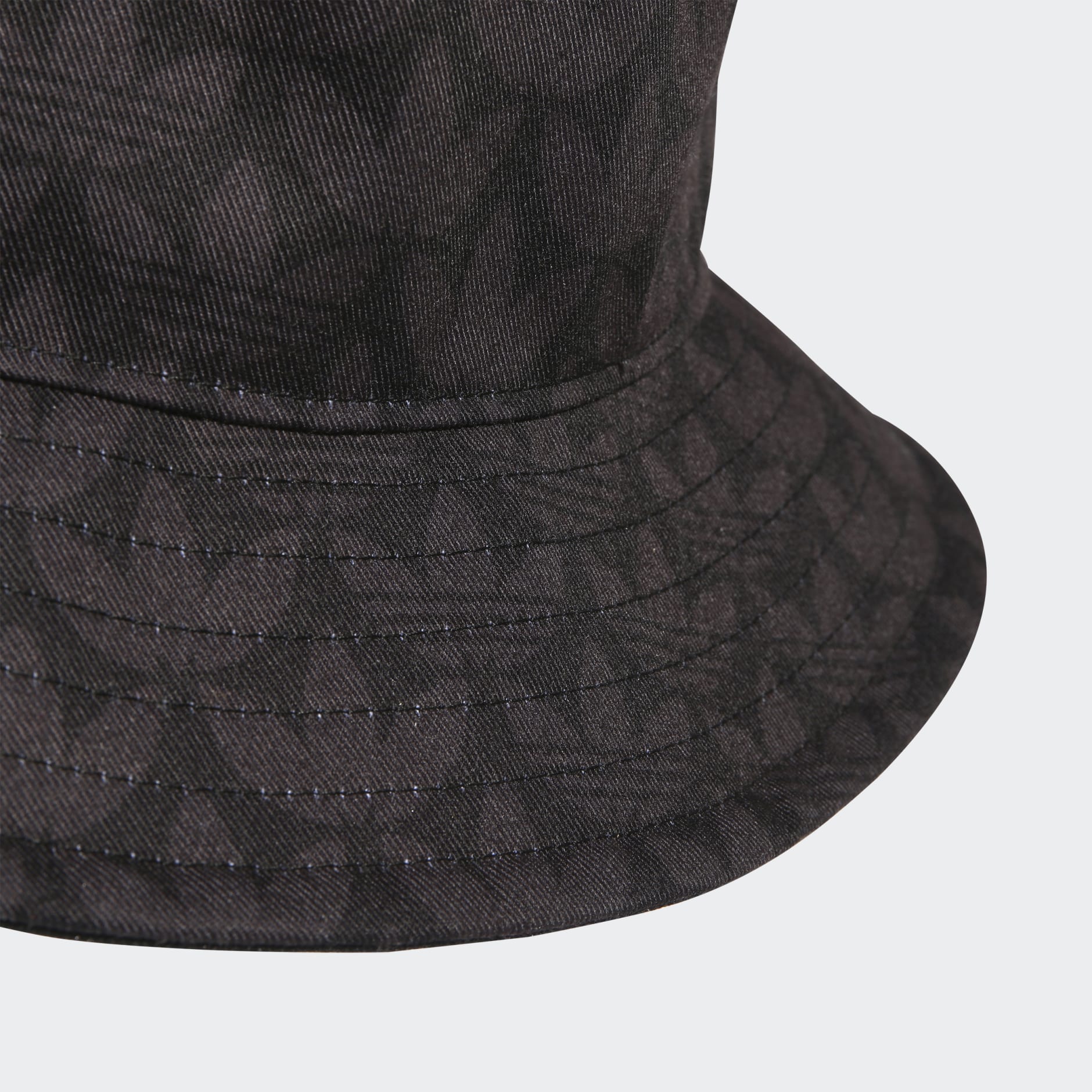 adidas Monogram Print Bucket Hat - Black
