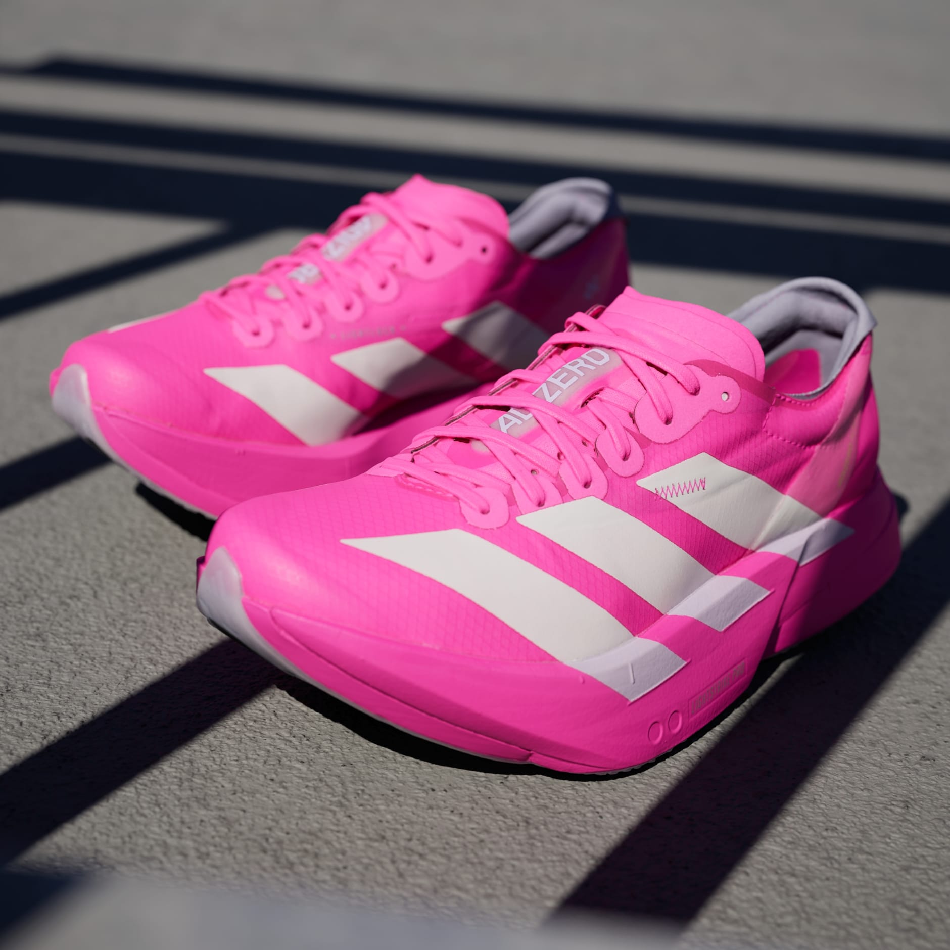 adidas Adios Pro 4 ホワイト/ブラック/ピンク 27cm Amazon.com | Adizero Adios Pro 4 Shoes | Road Running