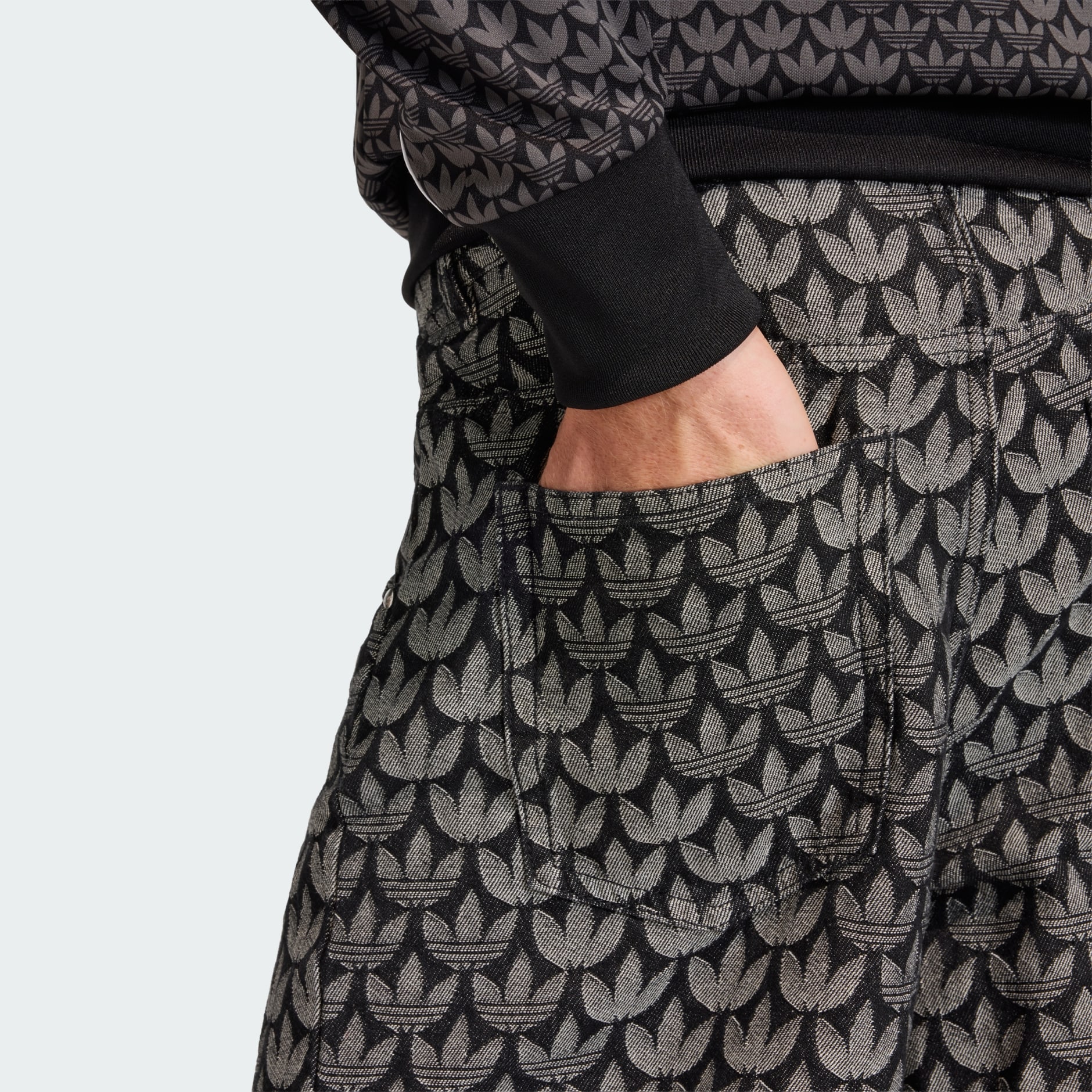 DENIM LOOSE MONOGRAM PANTS