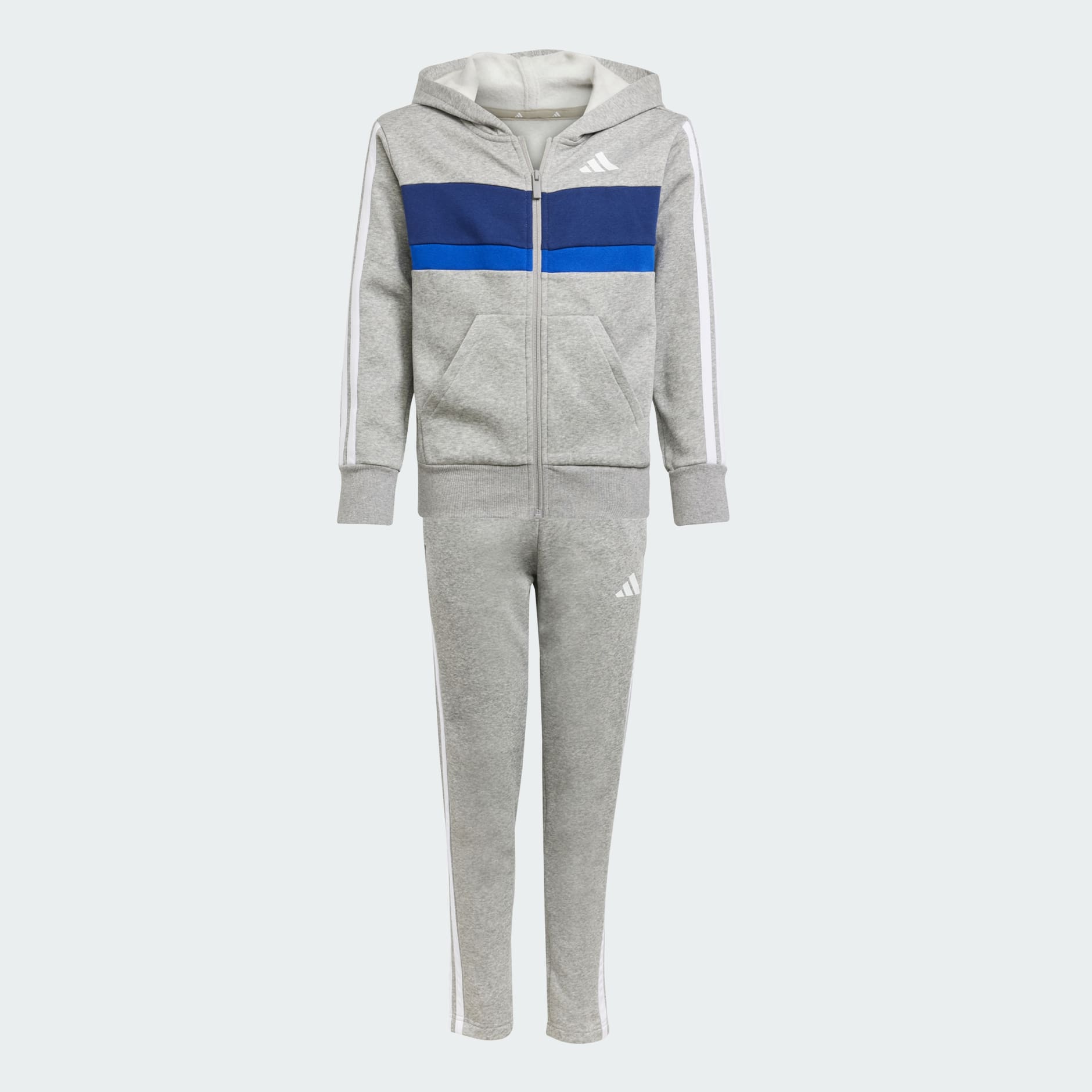 Costum de trening Seasonal Essentials Tiberio din l&acirc;nă fleece, cu 3 dungi, pentru copii