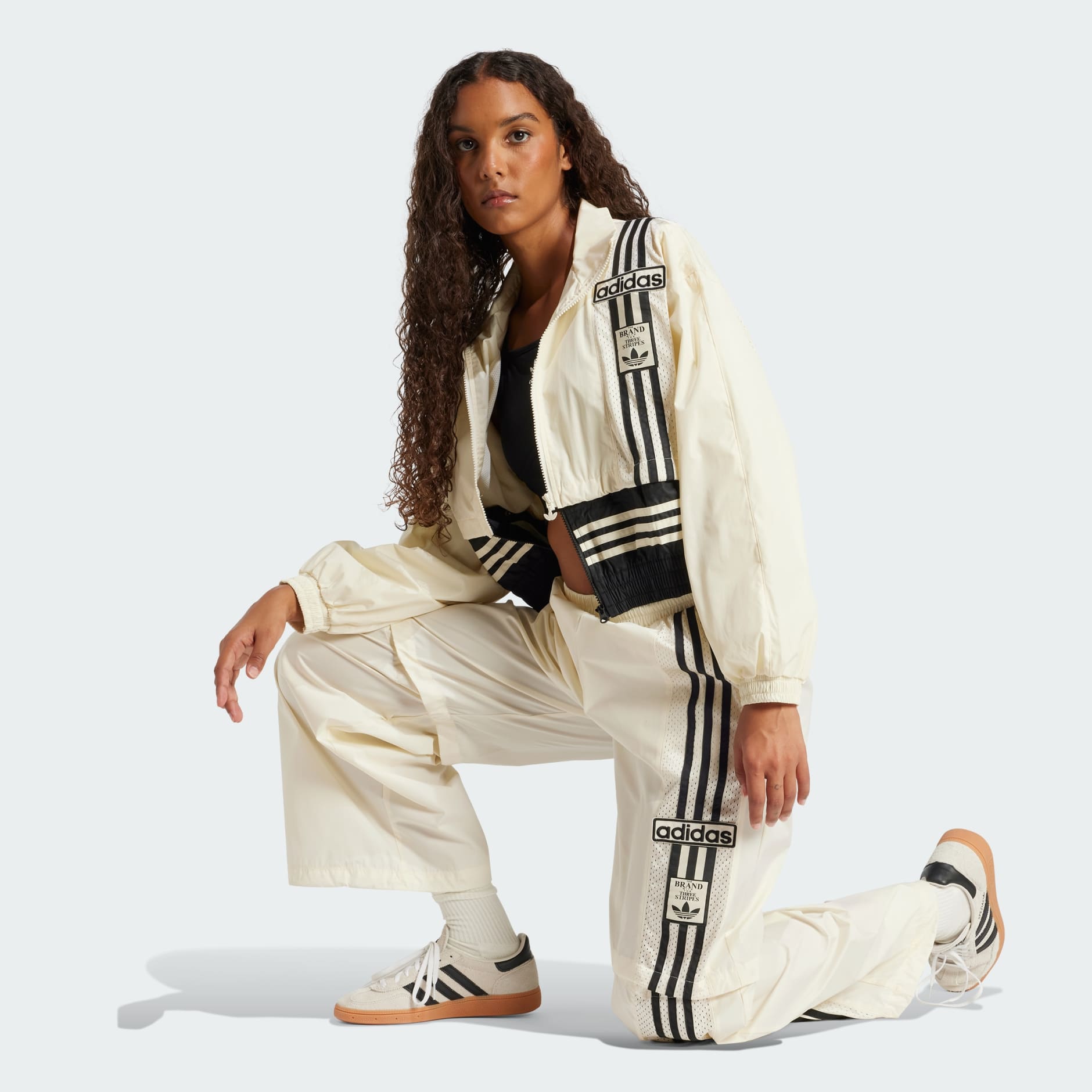高評価アイテム Woven Adibreak - CLOTHING Two-In-One White - Pants Track ウォーキング・ランニングウェア