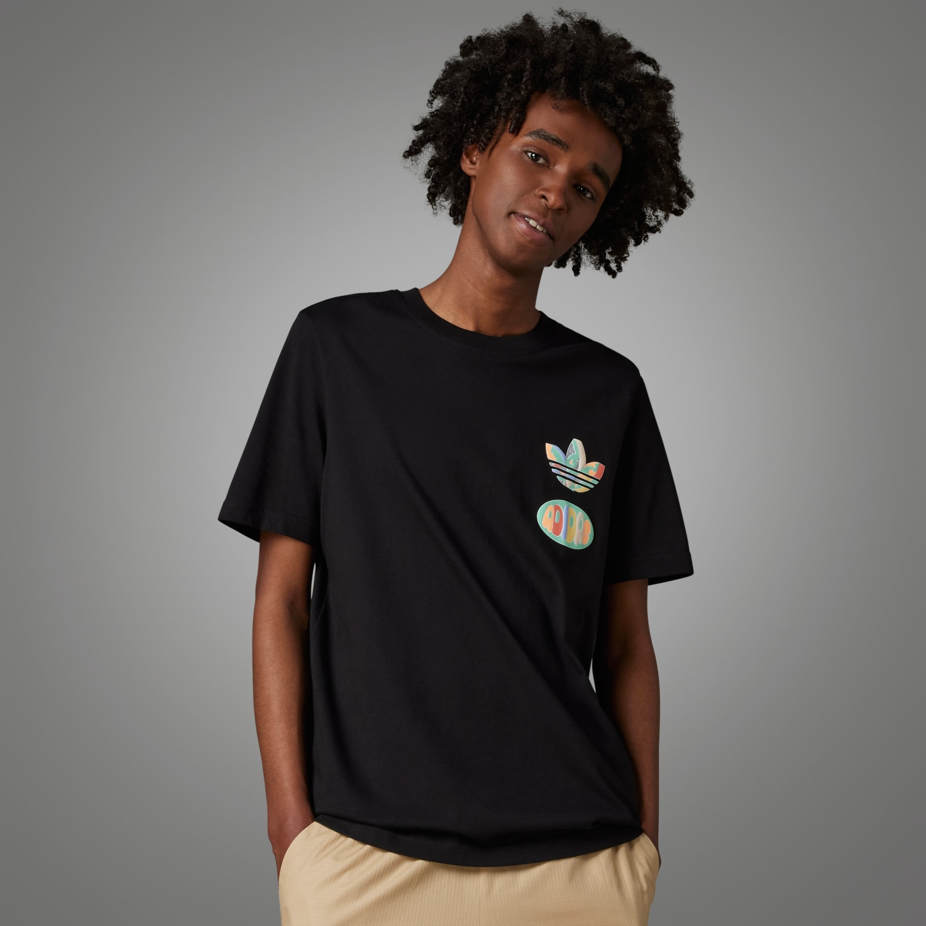 Clothing - Enjoy Summer Front/Back Graphic Tee - Black | adidas South ...